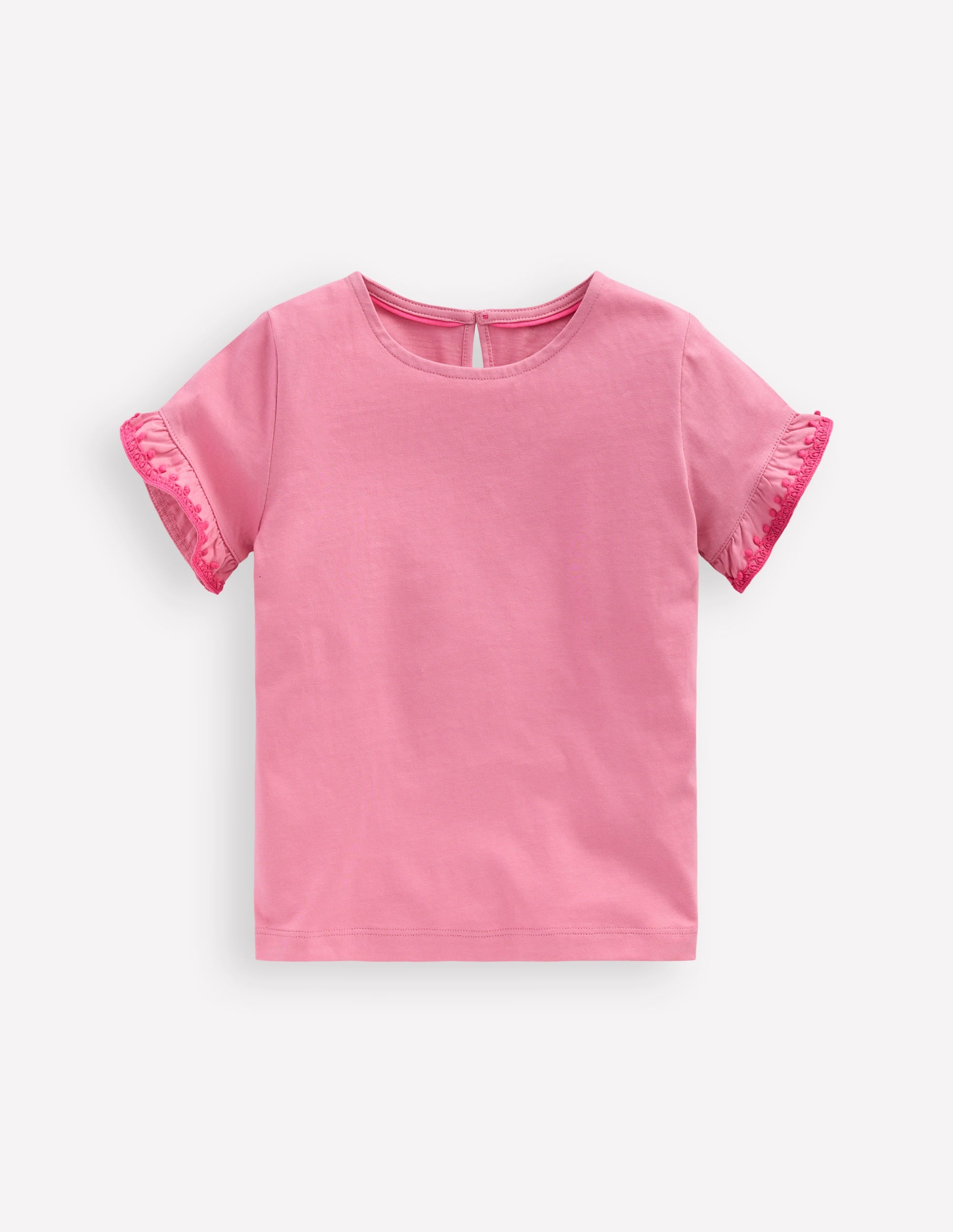 Ruffle Sleeve T-shirt-Polignac - Image 1