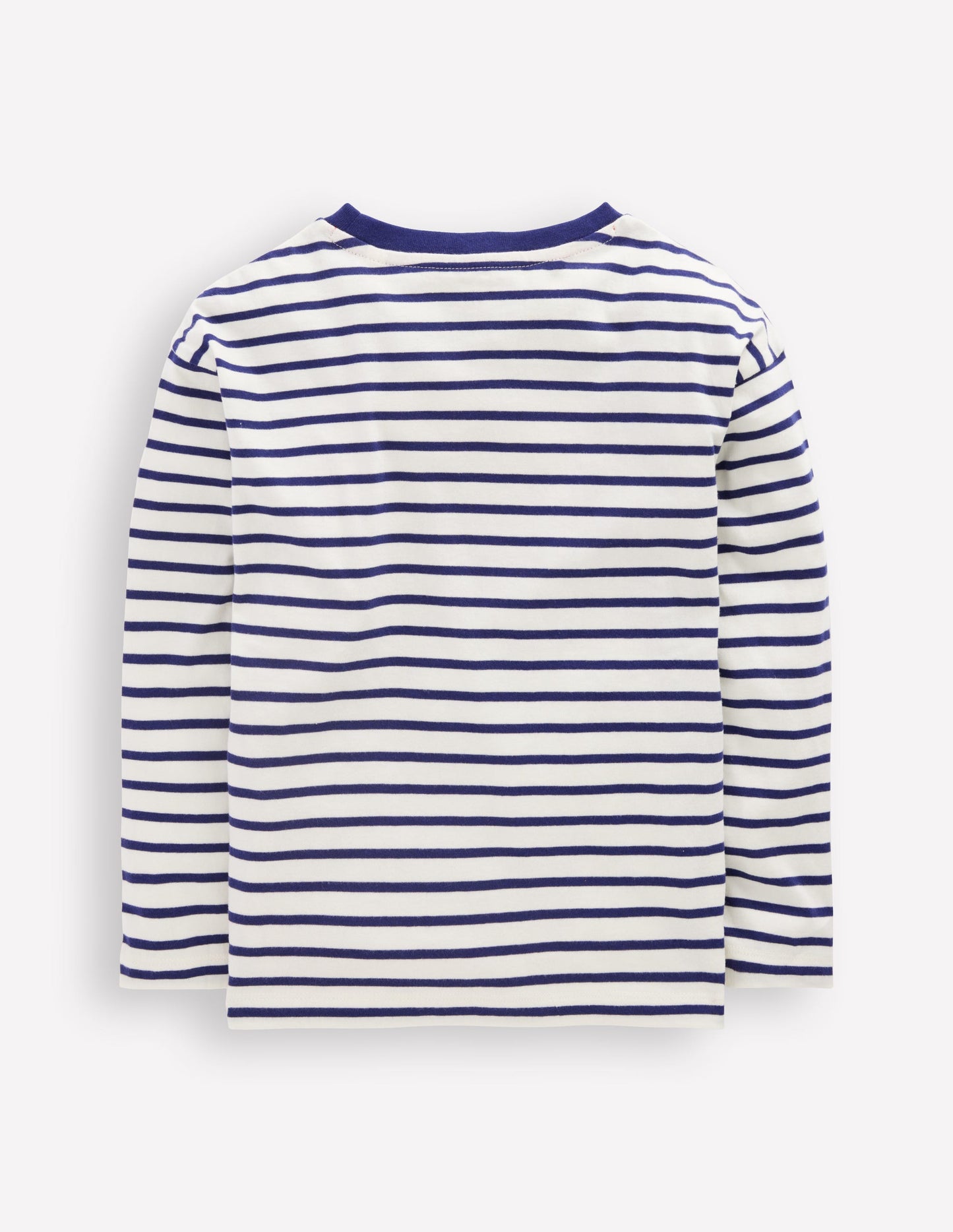 Fun Relaxed T-shirt-Navy Stripe Badges
