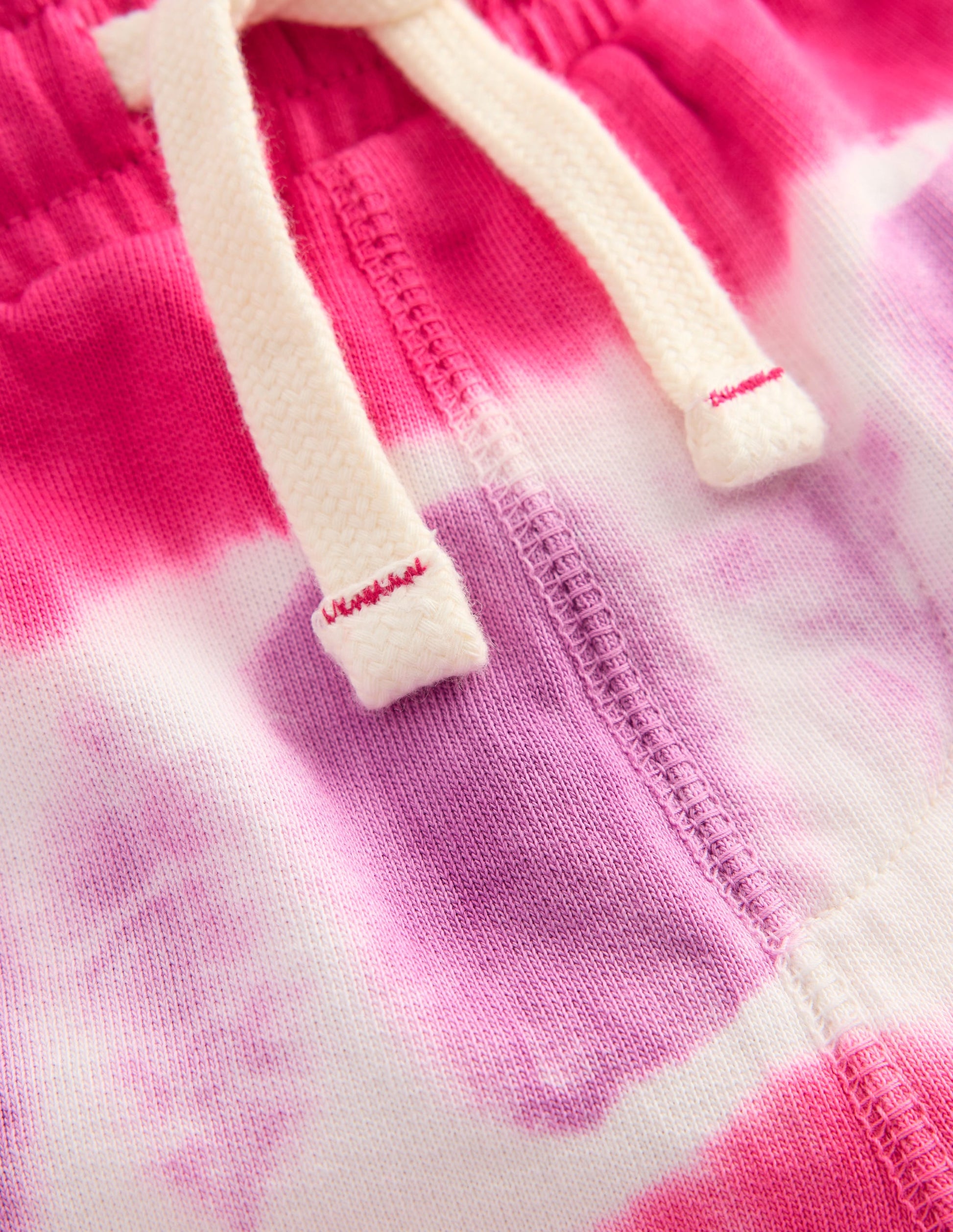Printed Jersey Shorts-Pink Tie Dye-3