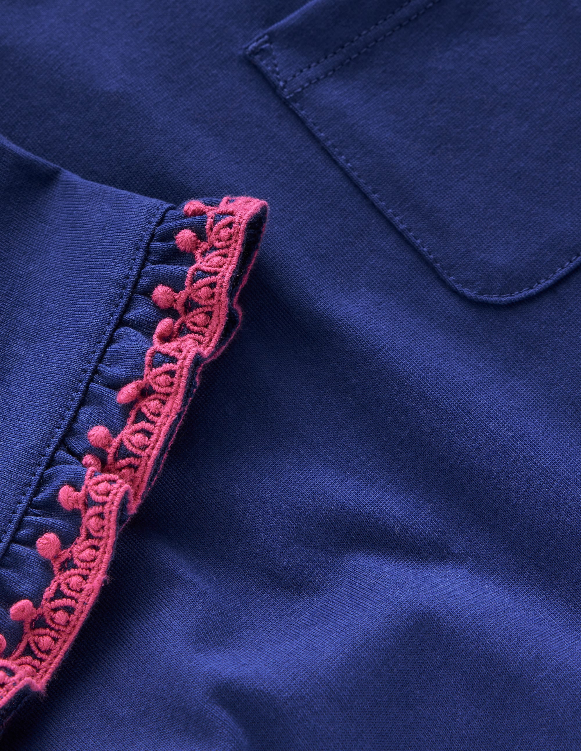 Dropped Sleeve Tunic-Navy - Image 3