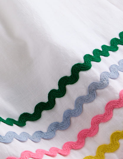 Flutter Sleeve Woven Dress-Soft Ivory-3