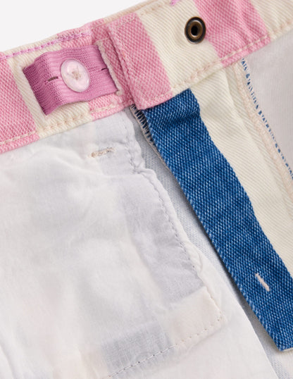 Denim Shorts-Multi Hotch Potch Stripe-4