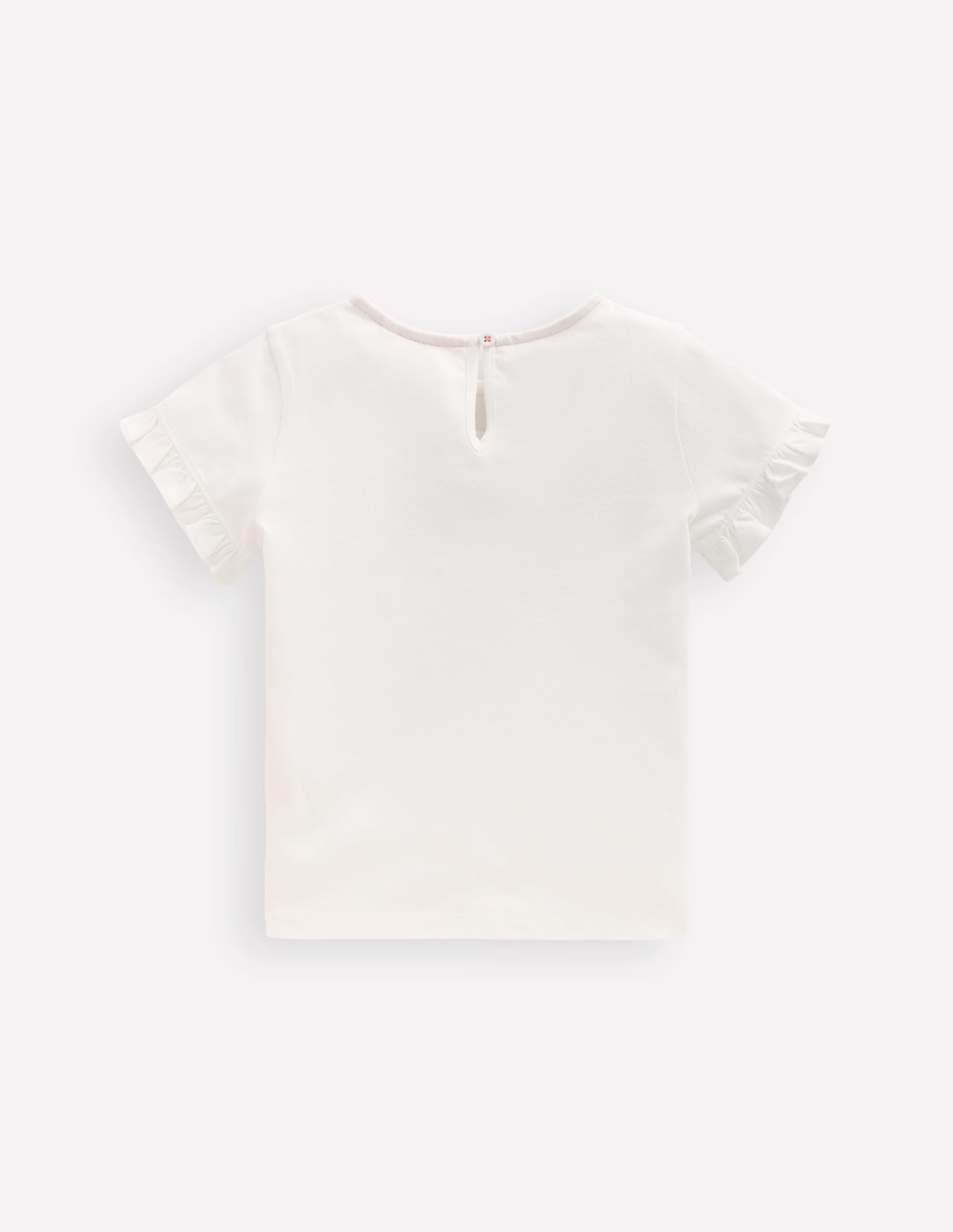 Pretty Frill T-shirt-White Valentines - Image 2