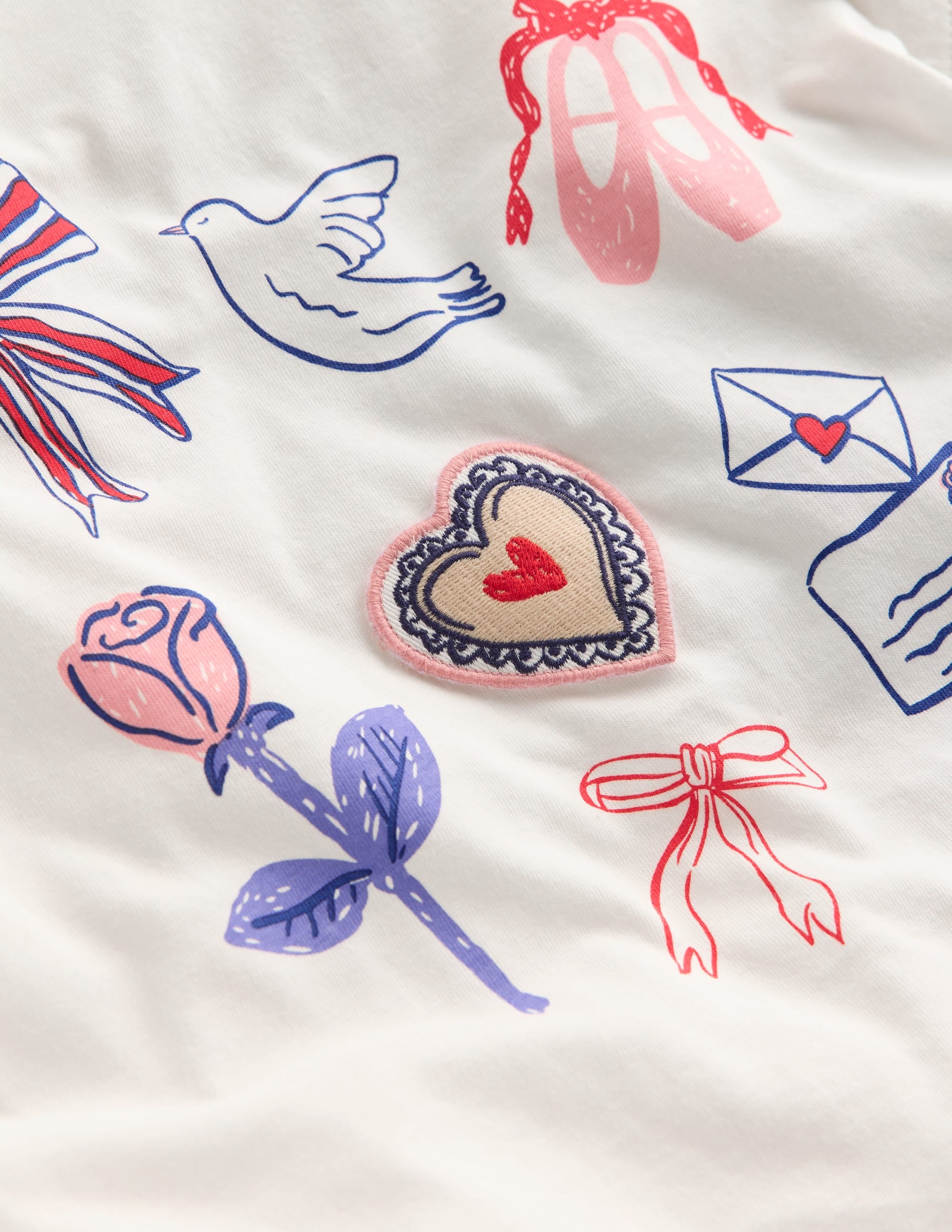 Pretty Frill T-shirt-White Valentines - Image 3