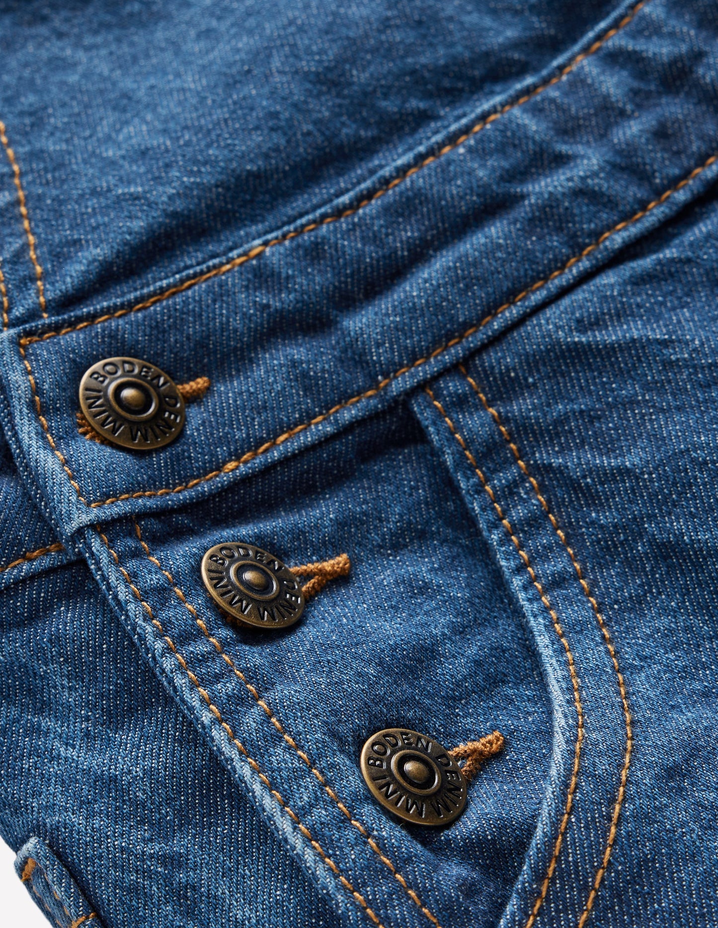 Wide Leg Dungaree-Denim