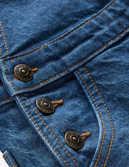 Wide Leg Dungaree-Denim-3