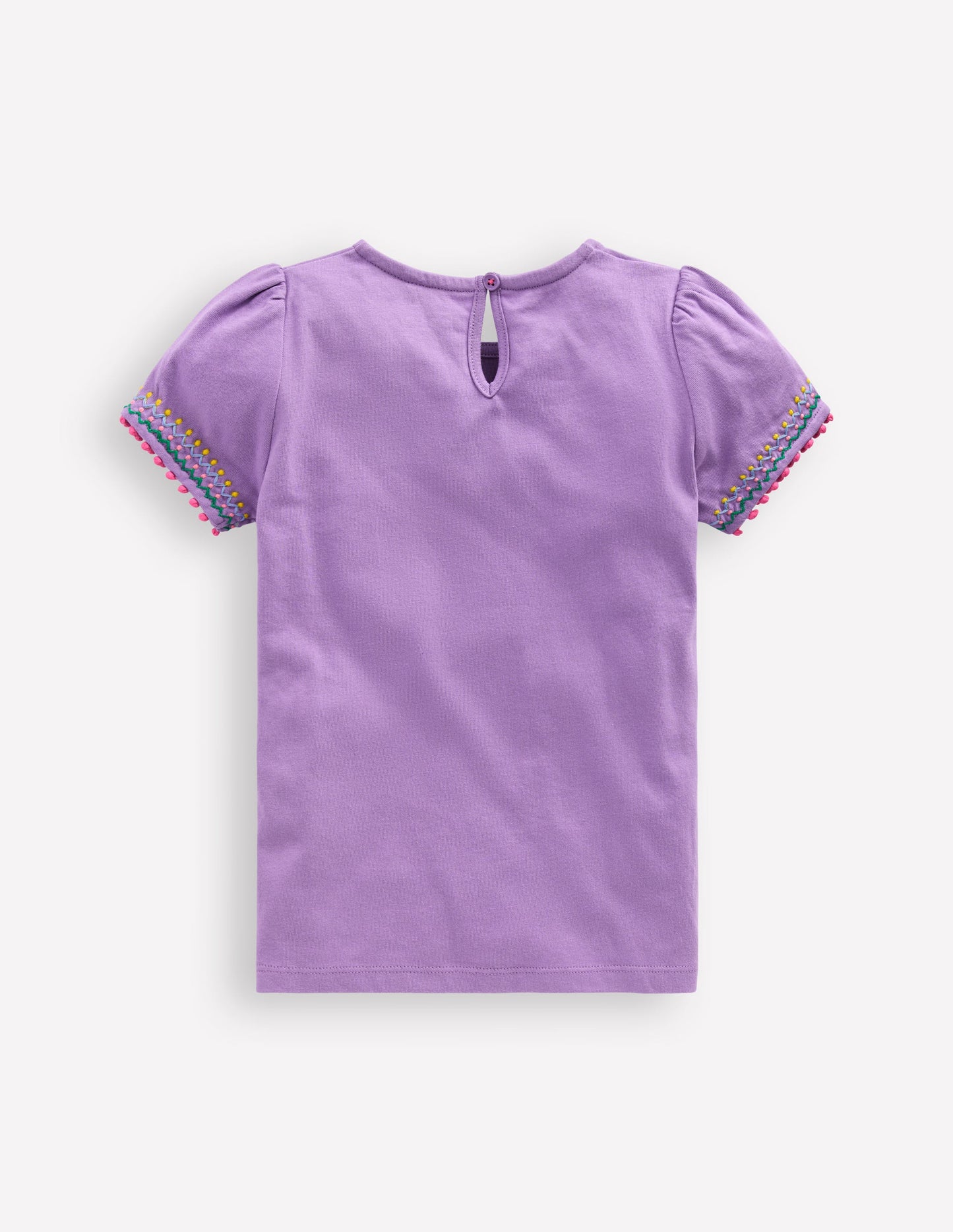 Puff Sleeve T-shirt-Aster Purple