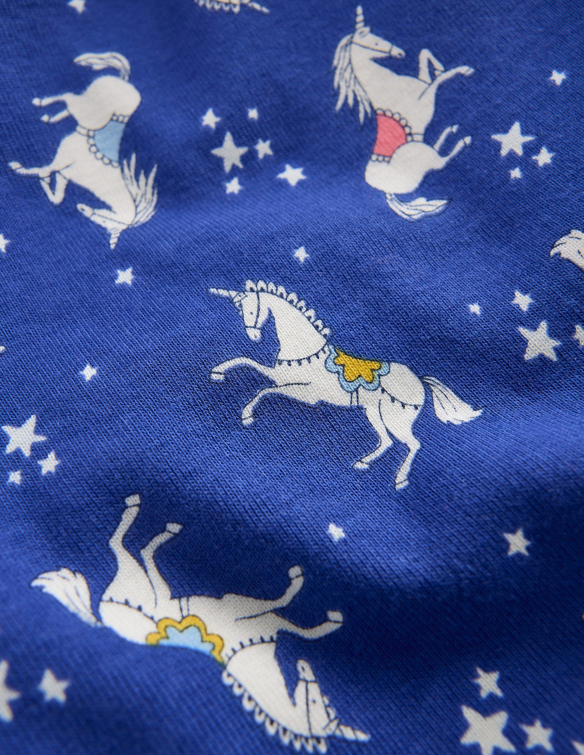 Snug Glow-In-The-Dark Pyjamas-Sapphire Blue Unicorns-3