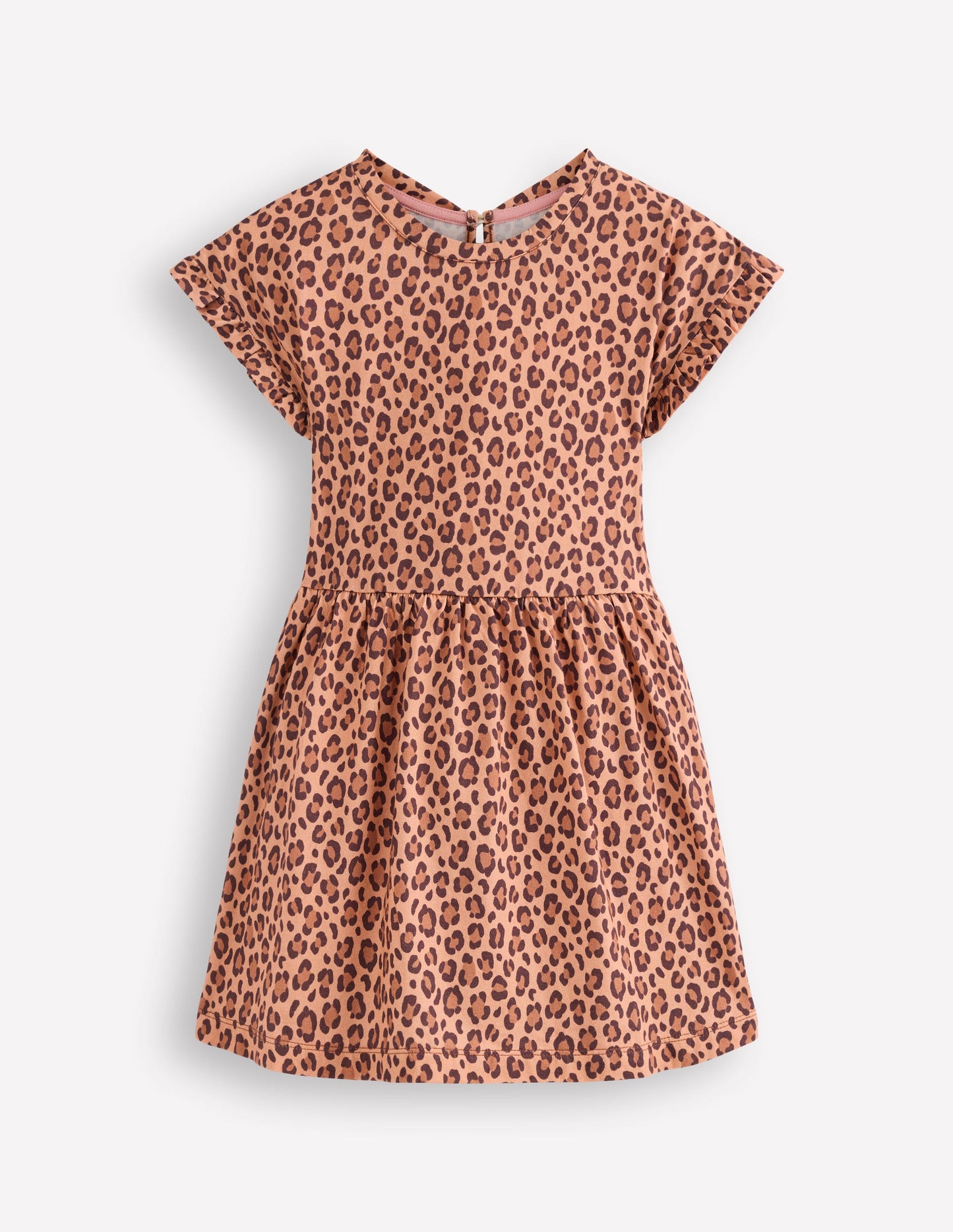 Jersey T-Shirt Dress-Leopard