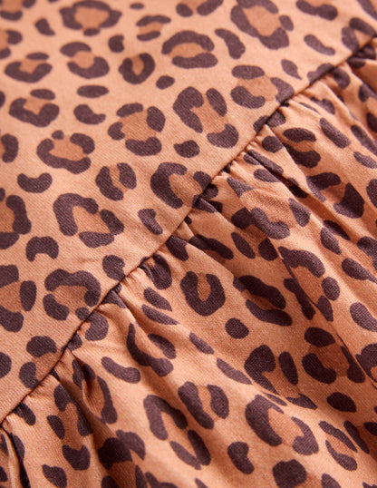 Jersey T-Shirt Dress-Leopard-3