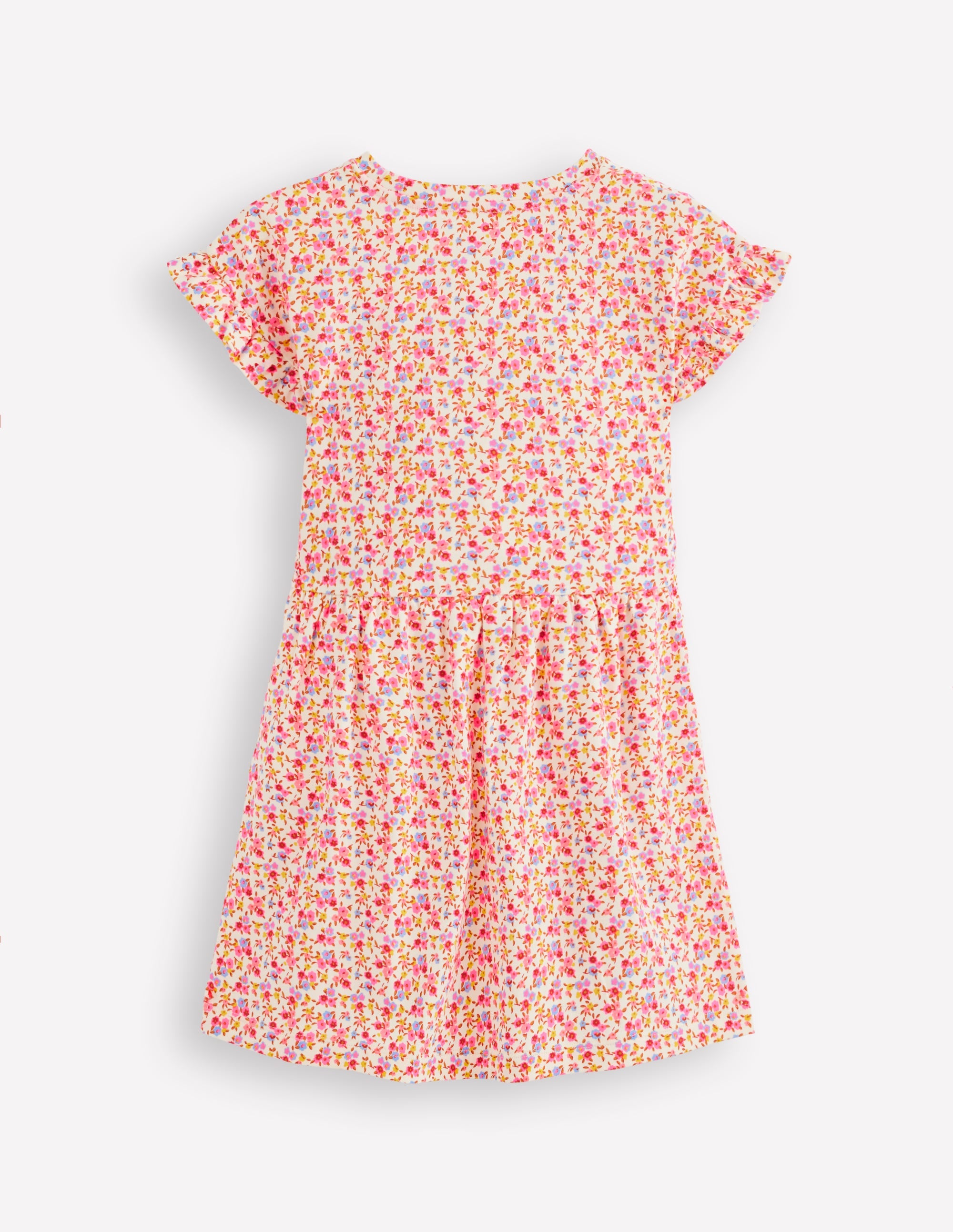 Jersey T-Shirt Dress-Ditsy Floral - Image 2