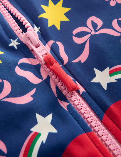 Fun Long Sleeve Swimsuit-Sapphire Unicorn Placement-3