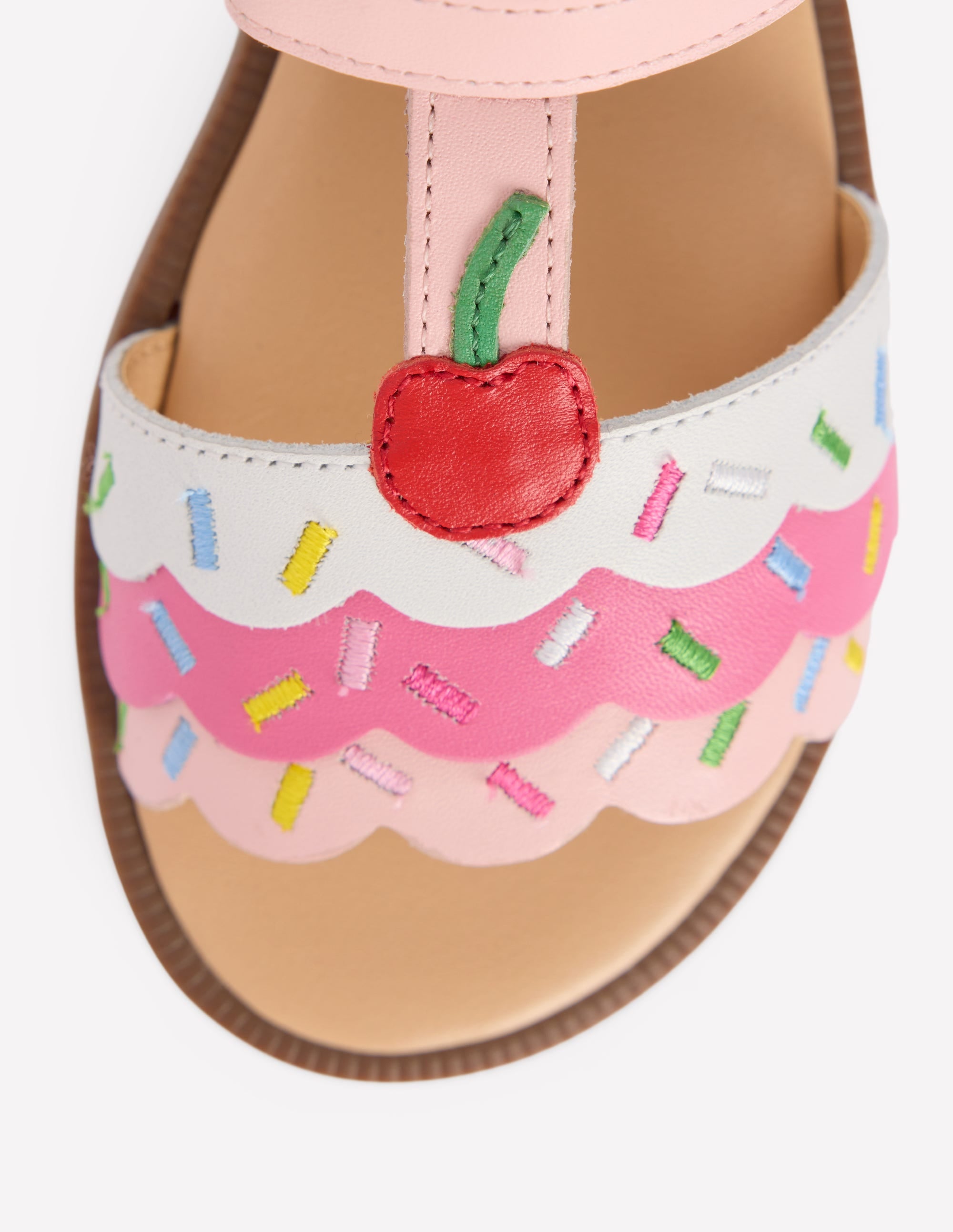 Fun Leather Sandals-Ice Cream - Image 3