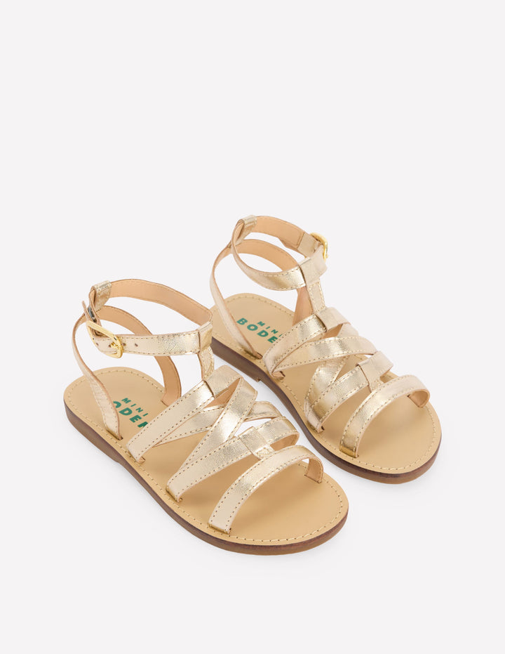 Gladiator Sandals-Metallic