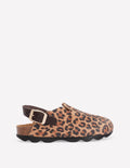 Colourblock Clogs-Leopard