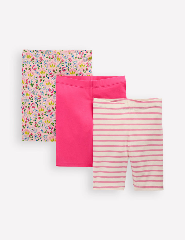3-pack Cycling Shorts-Chalk Pink Spring Garden