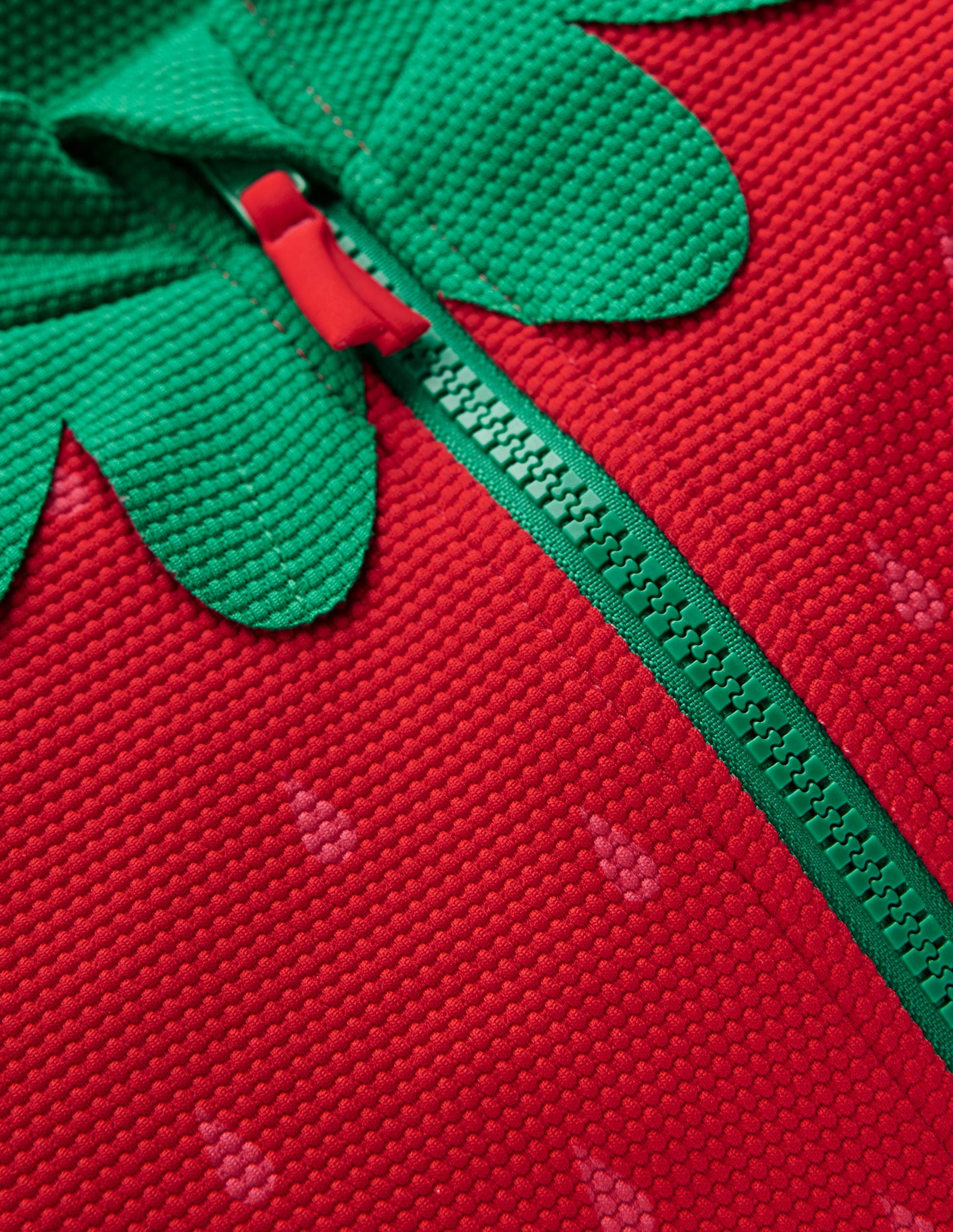 Short Sleeve Swimsuit-Poppy Red Strawberry-3