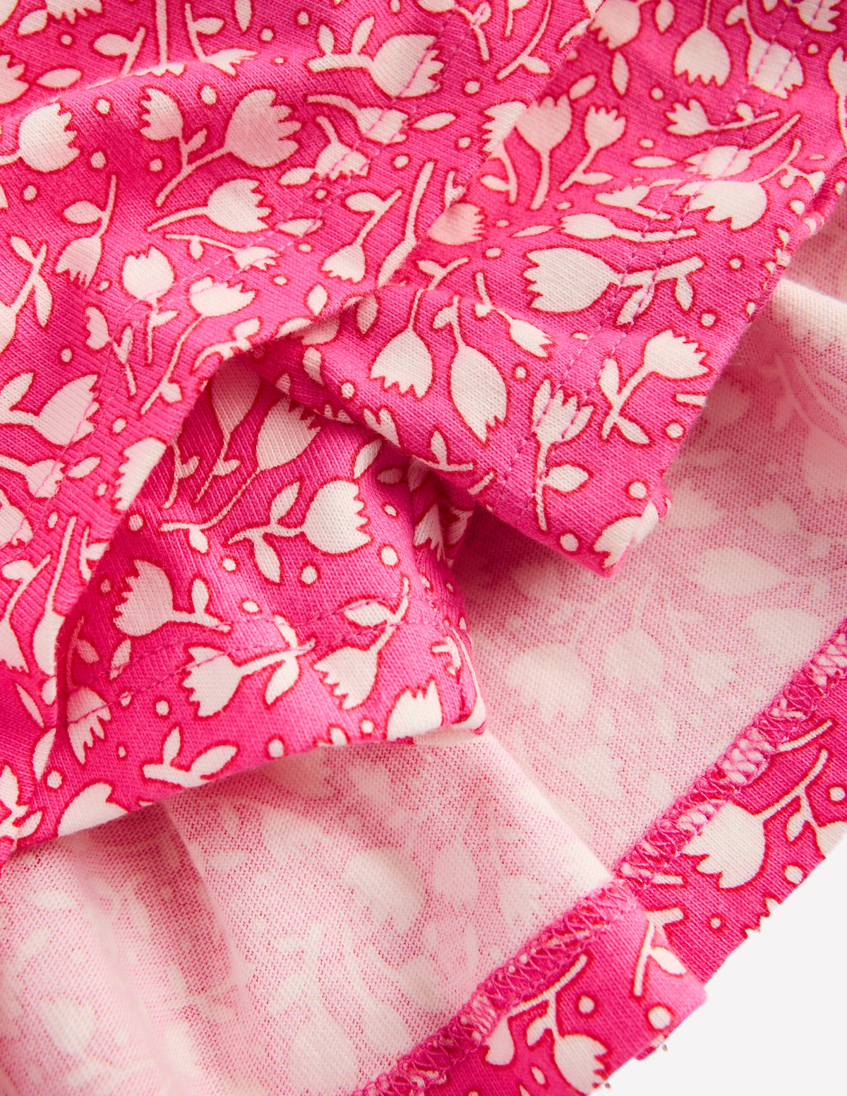 Pleated Jersey Skort-Pink Tiny Tulip - Image 3