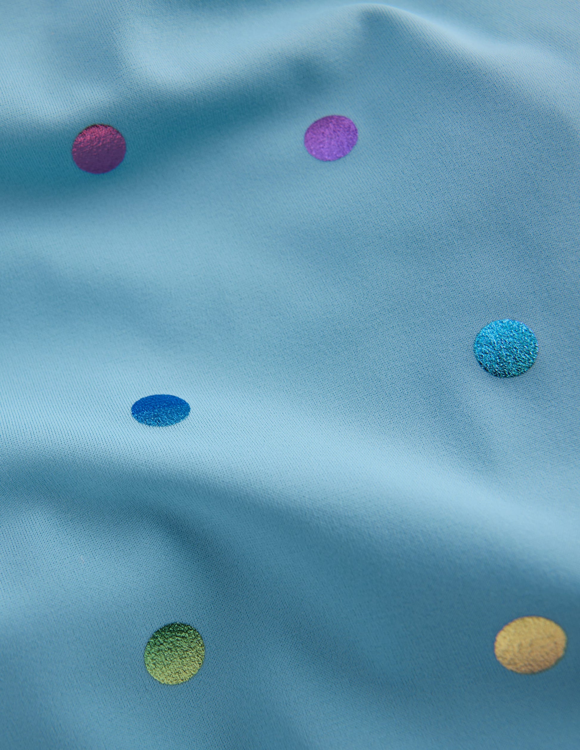 Hallie Frill Strap Swimsuit-Air Blue Multi Foil Spot-3