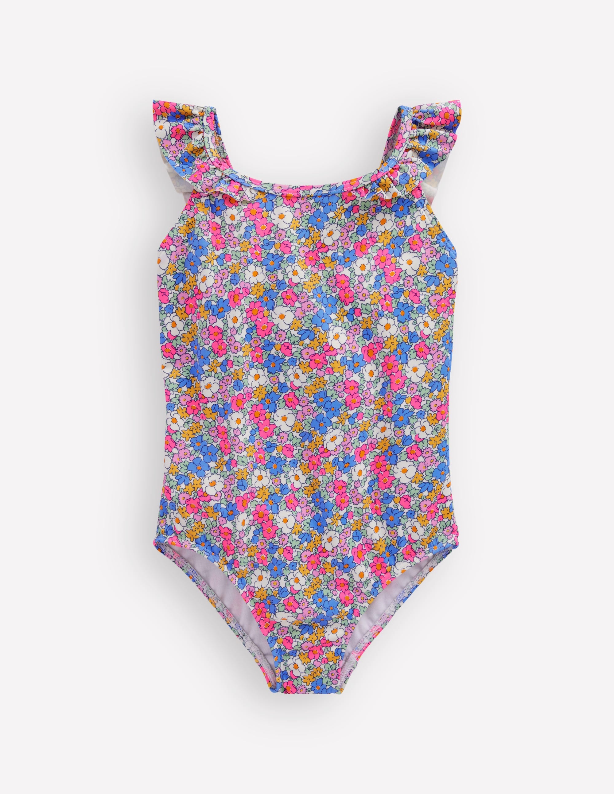 Hallie Frill Strap Swimsuit-Mini Summer Flowerbed - Image 1