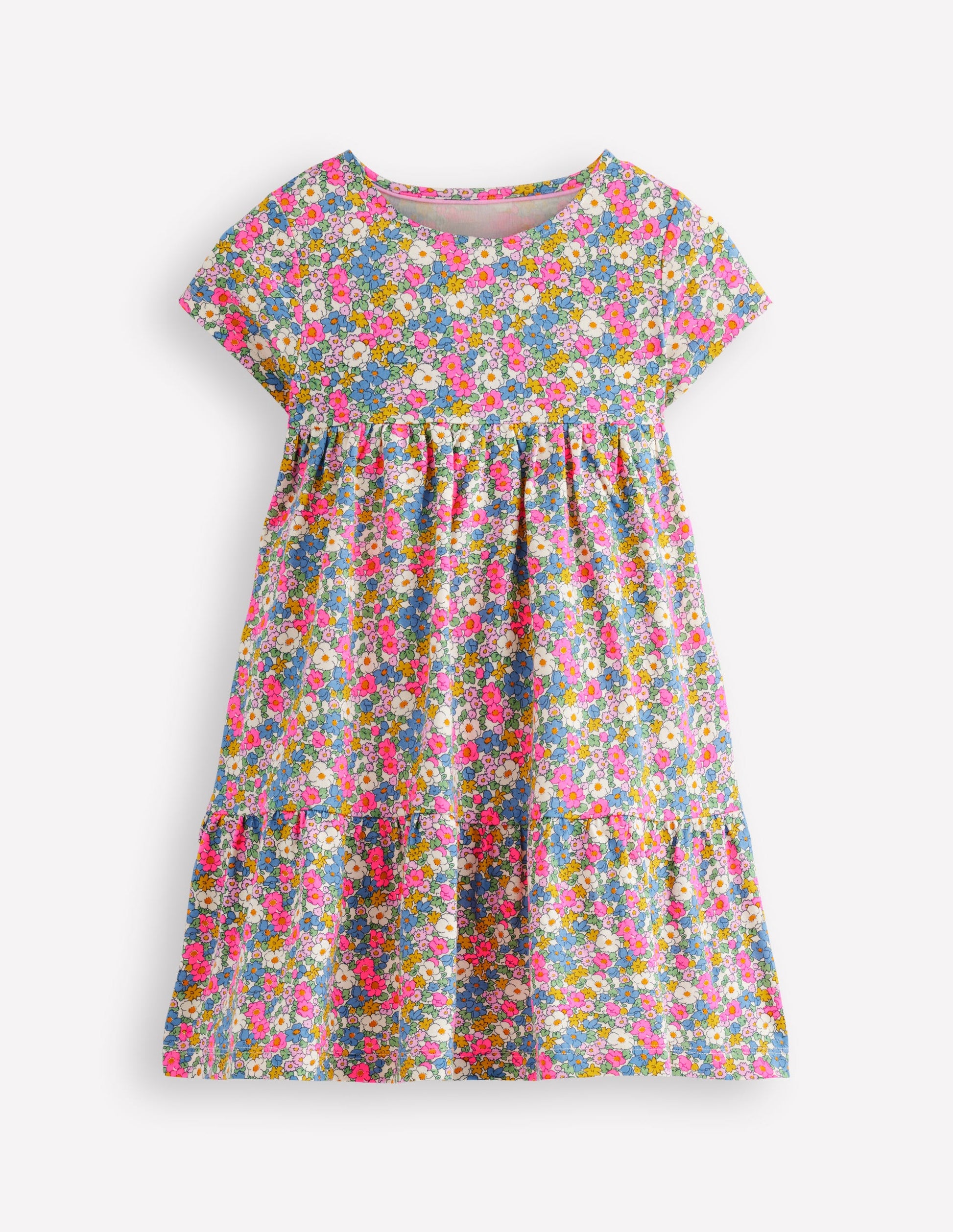 Ariel Twirly Jersey Dress-Ditsy Floral-1