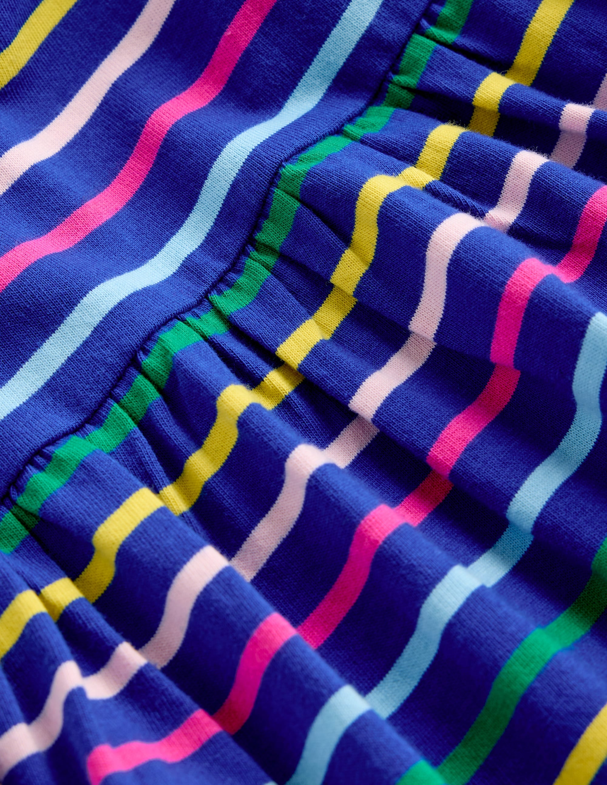 Ariel Twirly Jersey Dress-Multi Stripe - Image 3