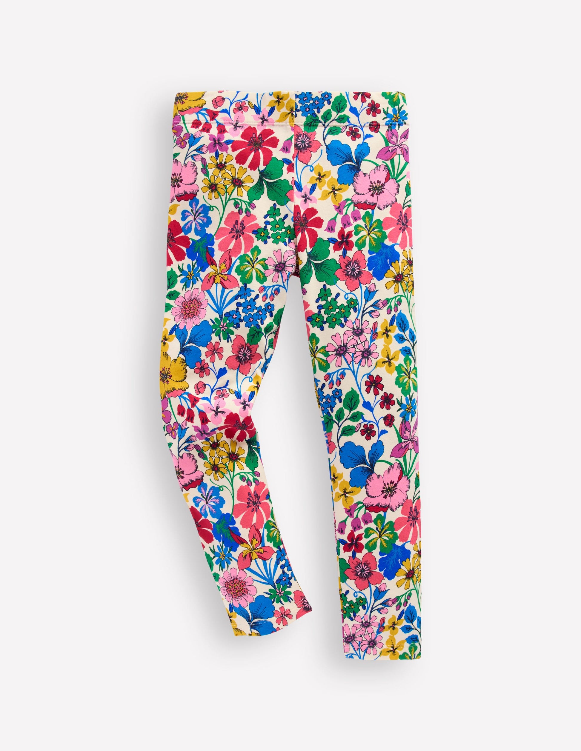 Fun Leggings-Multi Rainbow Floral-1