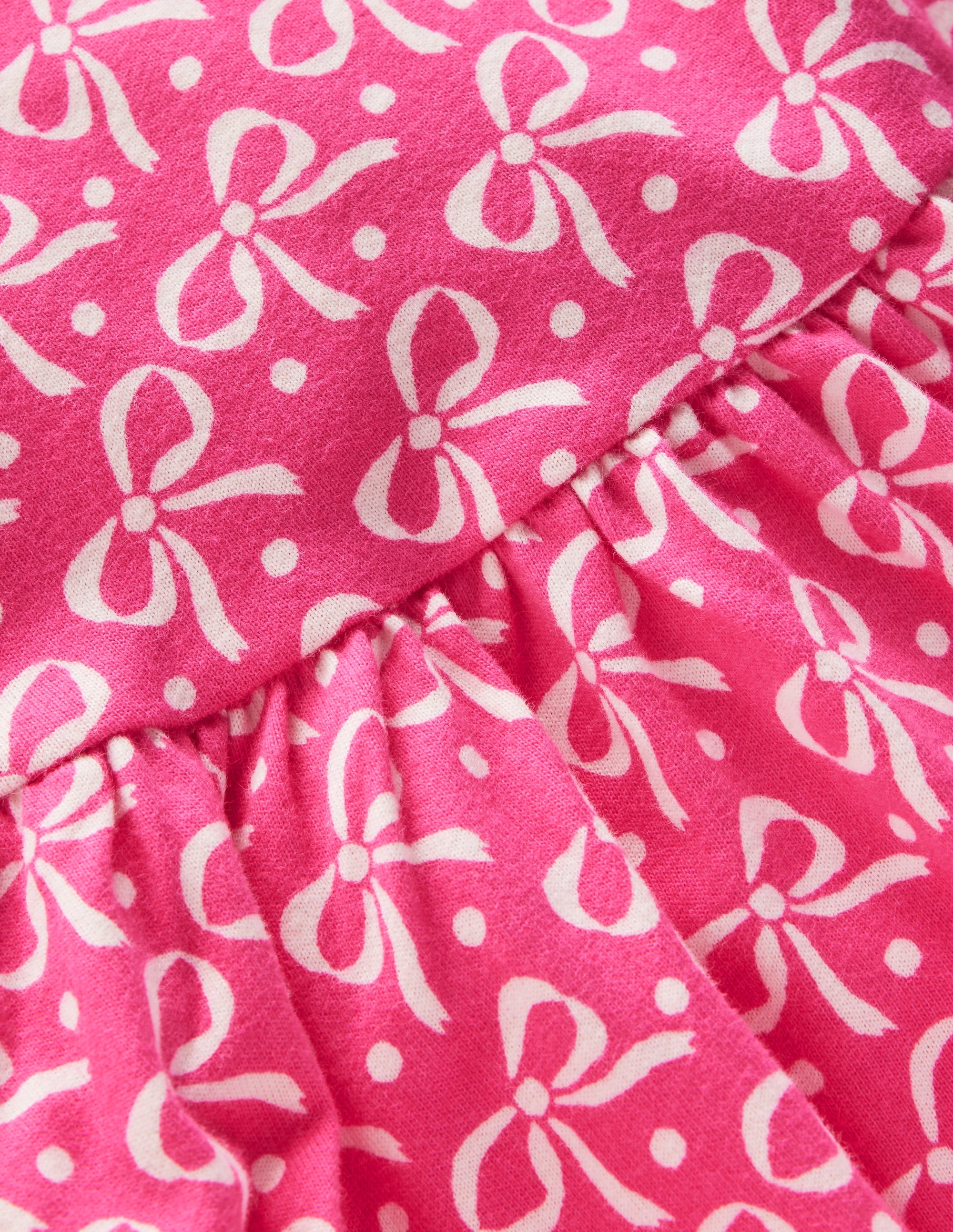 Ballerina Jersey Dress-Pink Bows - Image 3