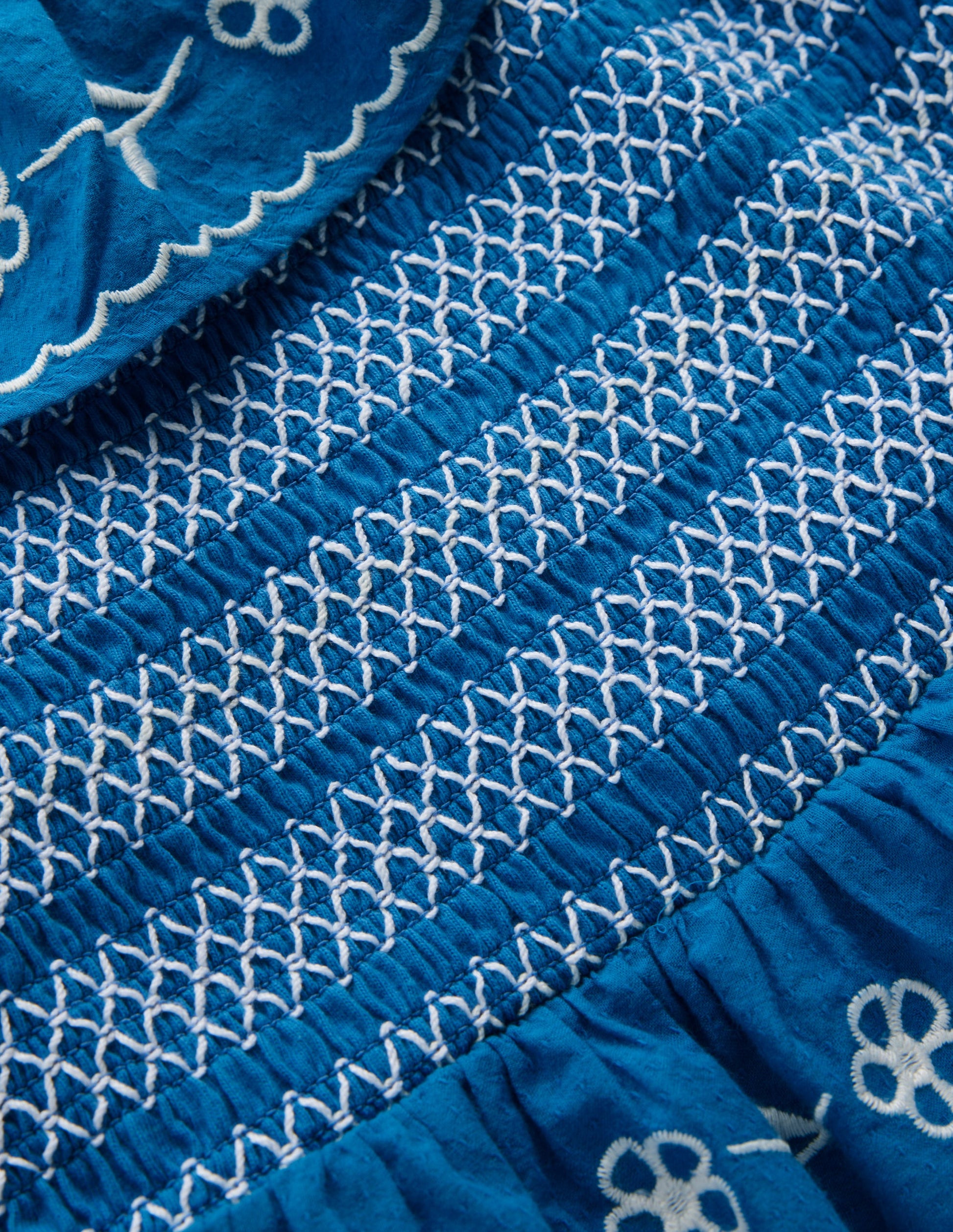 Jersey Embroidered Midi Dress-Kingfisher Blue-6