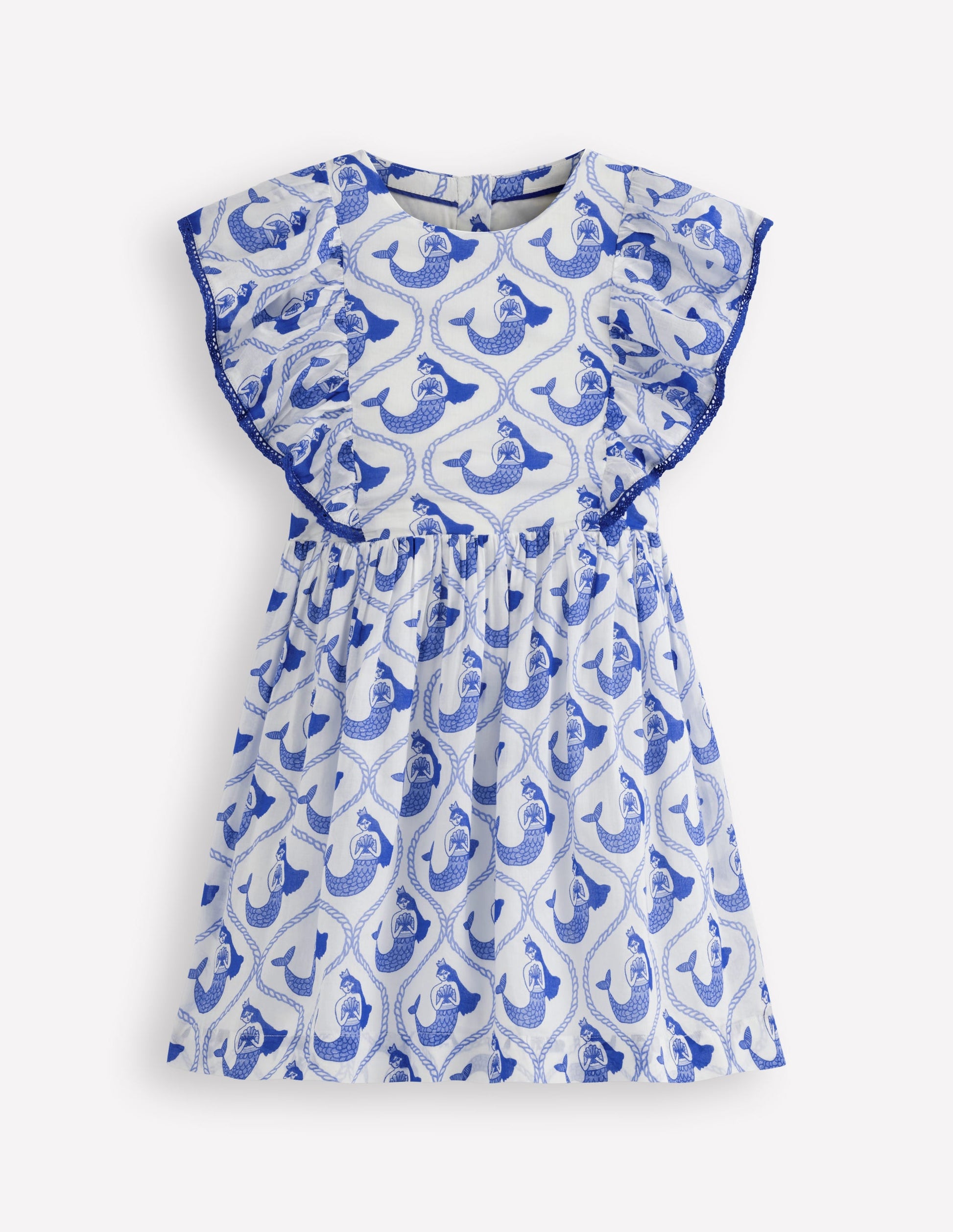 Pretty Woven Dress-Soft Ivory Mermaid Toile-1