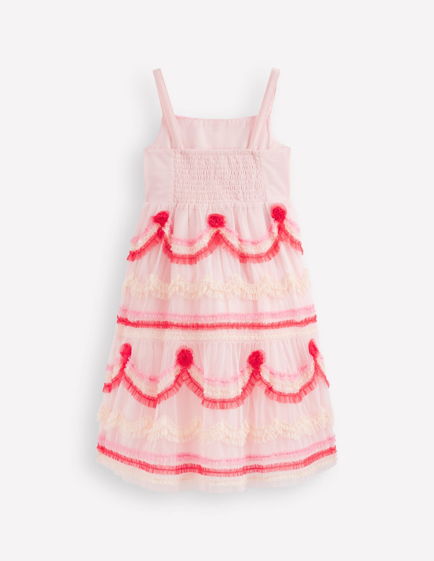 Tiered Cake Tulle Dress-Chalk Pink Cake