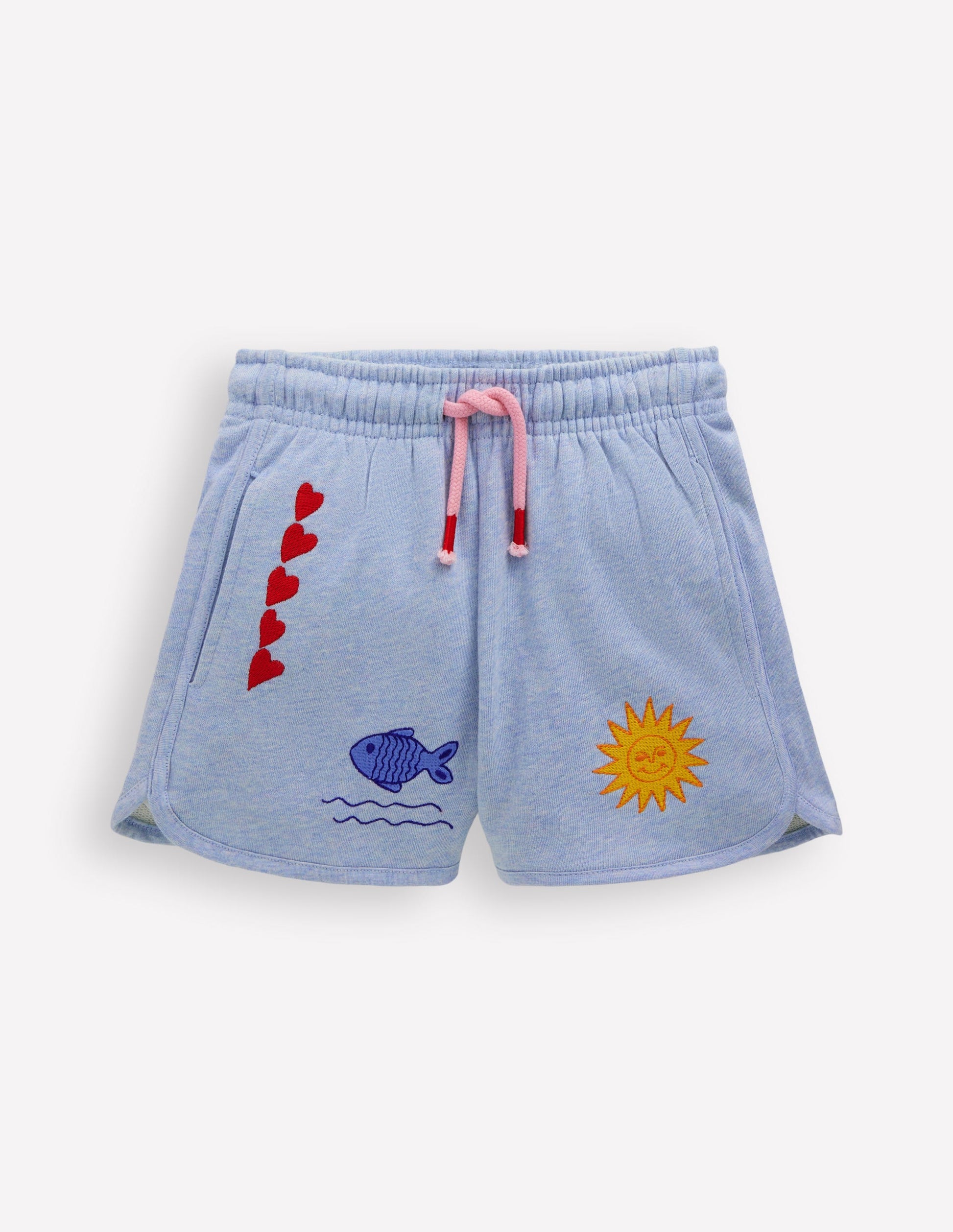 Jersey Boxing Short-Blue Embroidered-1