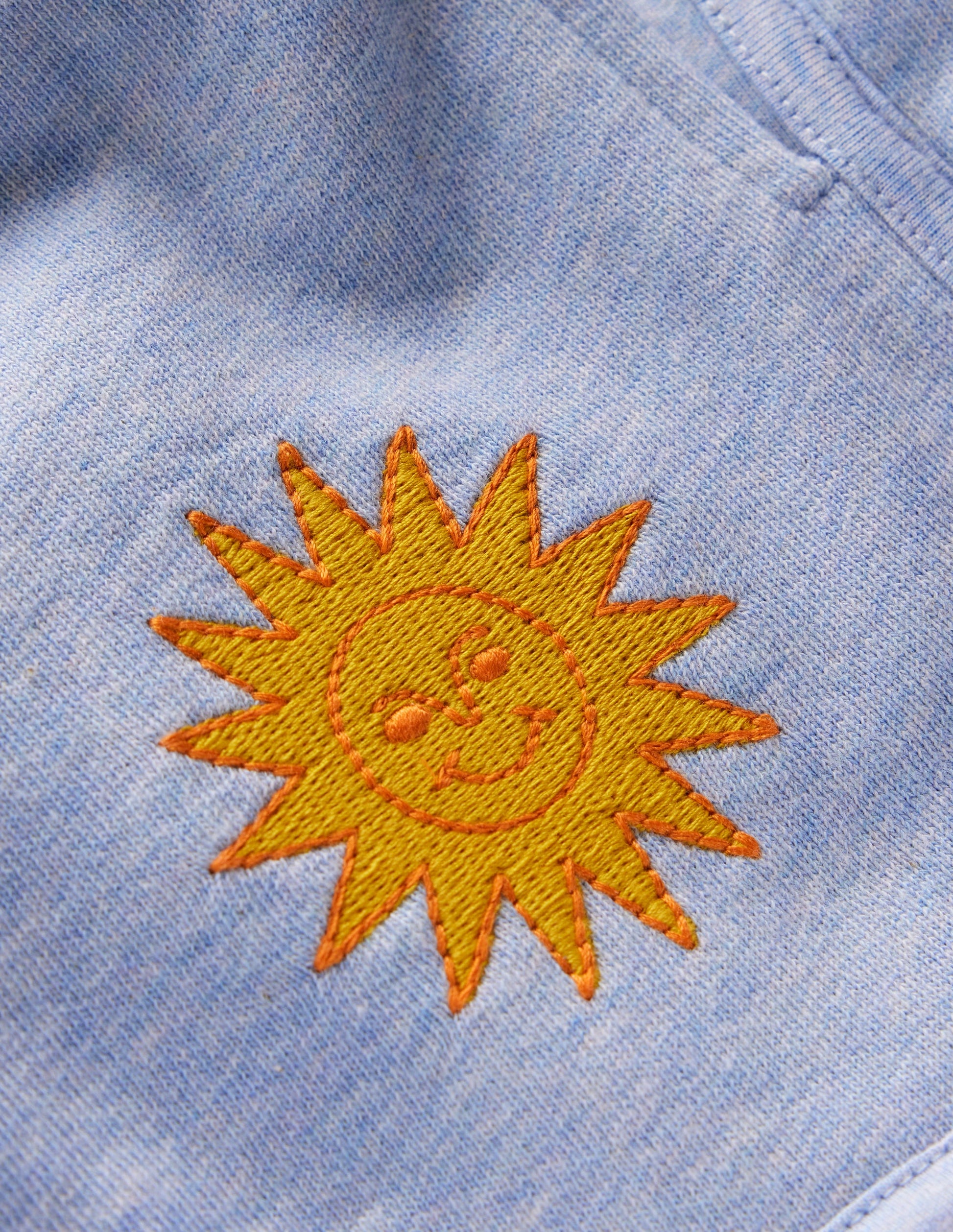 Jersey Boxing Short-Blue Embroidered-3