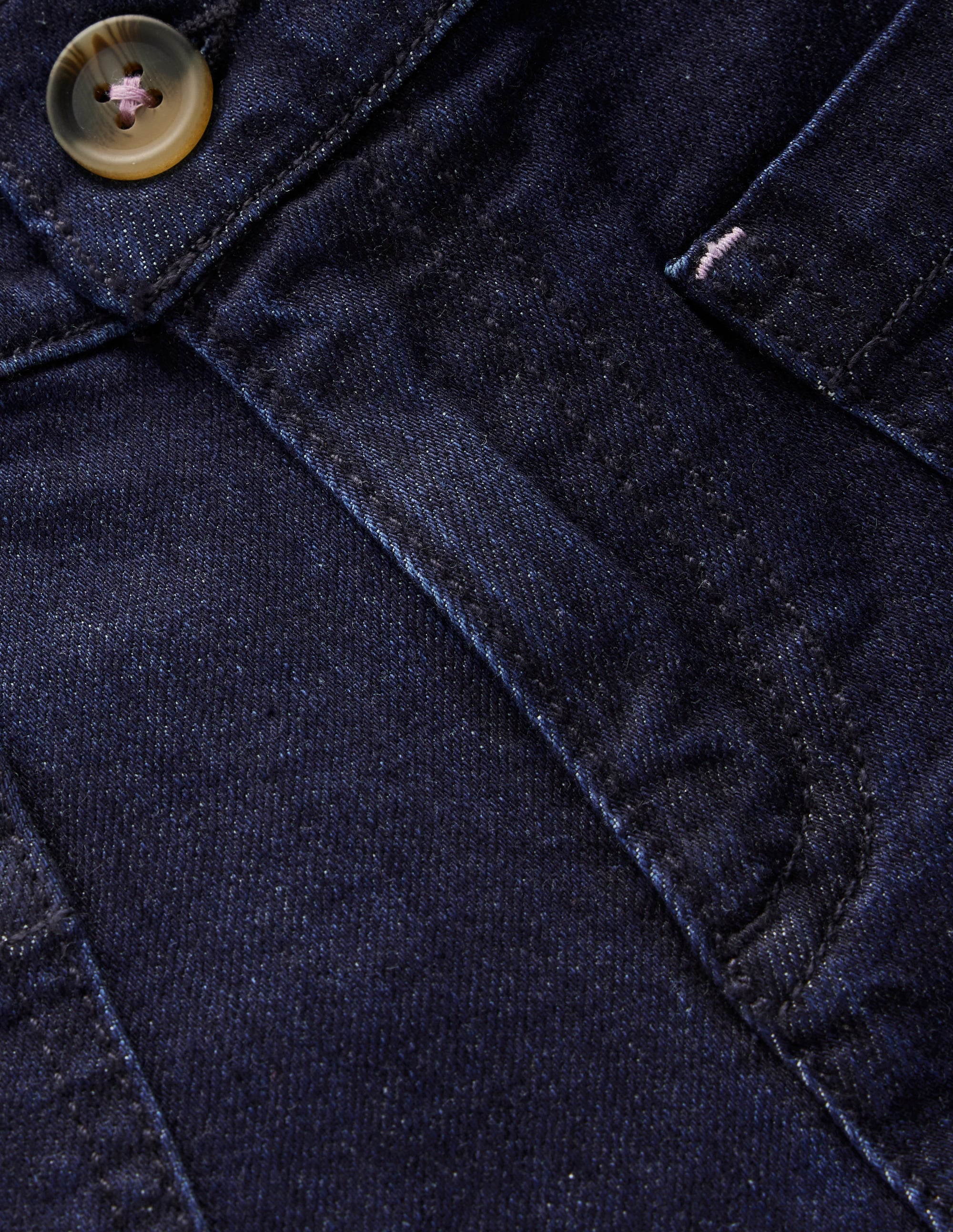 Patch Pocket Shorts-Dark Wash Denim - Image 3