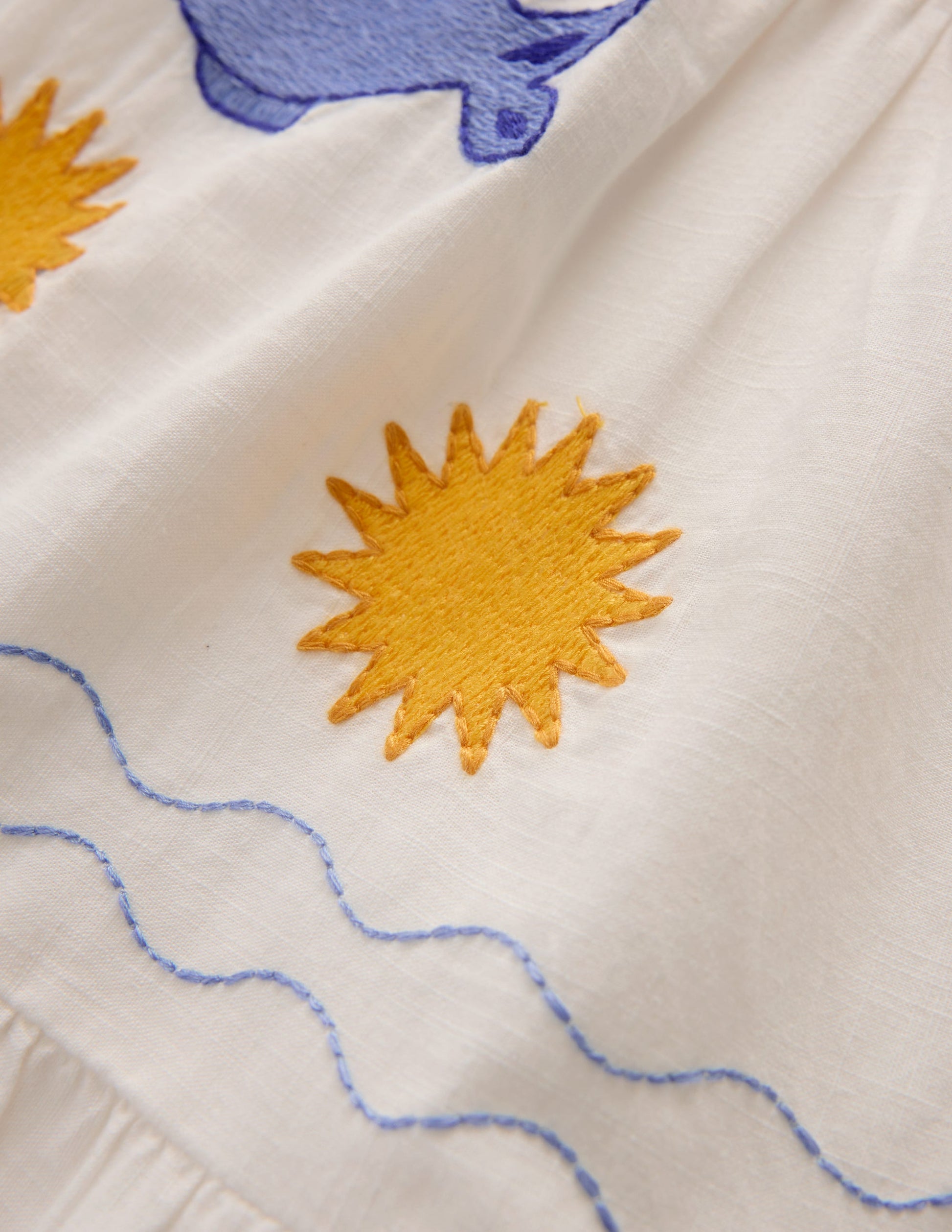 Midi Skirt-Ivory Embroidered-4