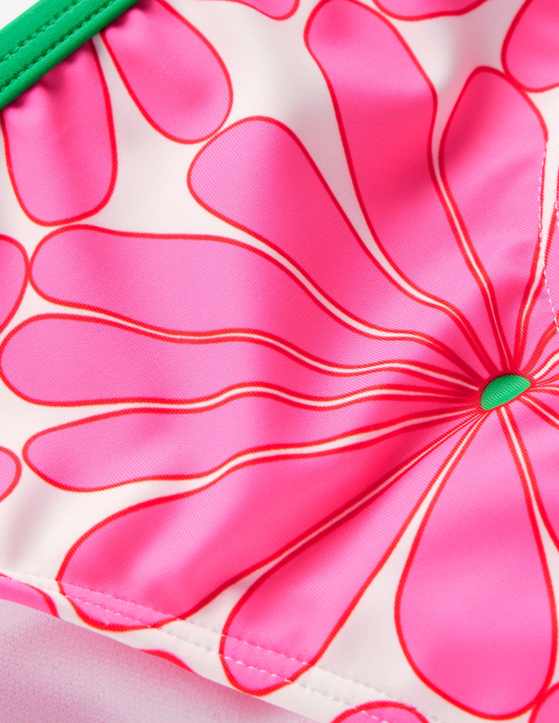 Patterned Bikini Bottoms-Festival Pink Daisy-3