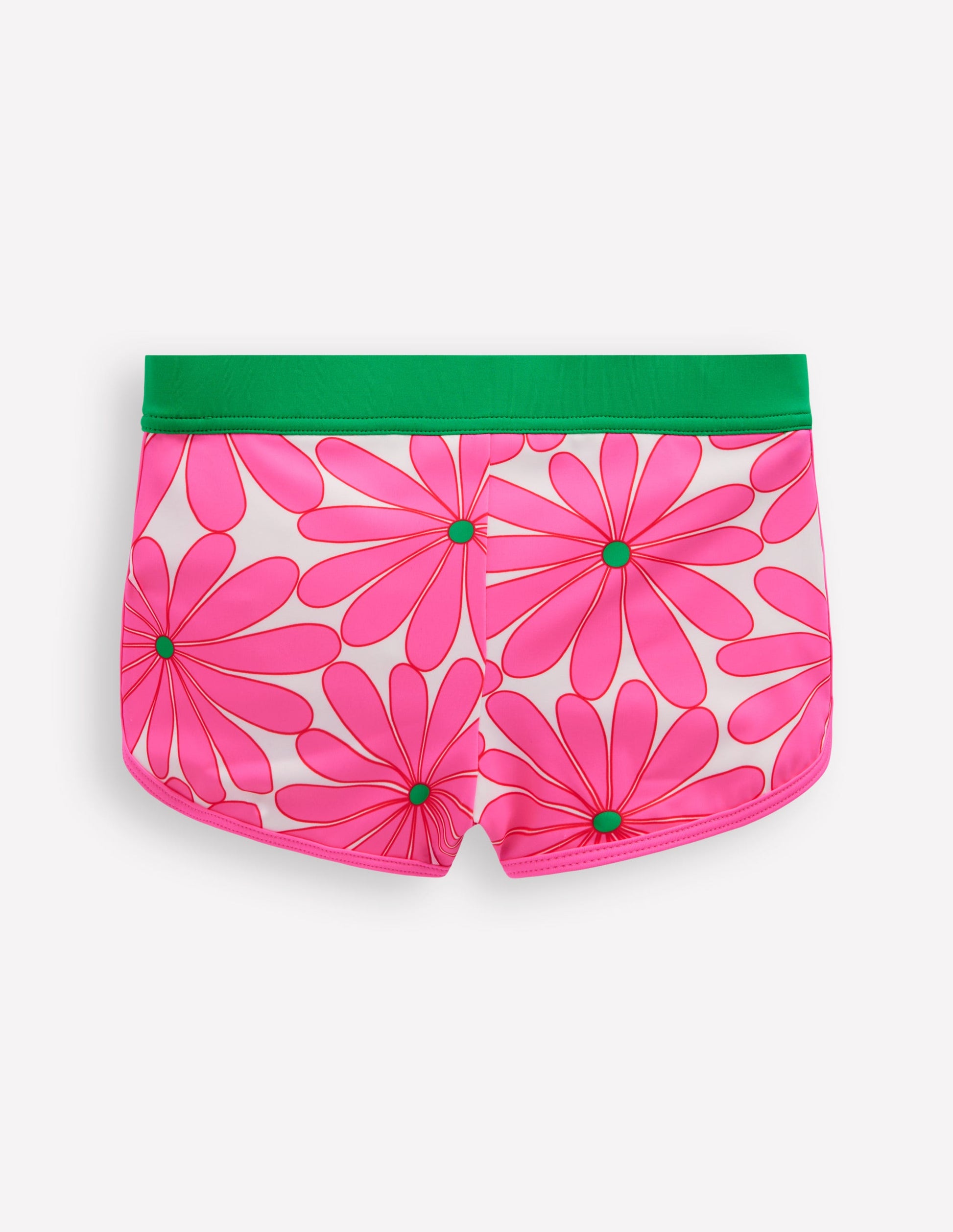 Patterned Swim Shorts-Festival Pink Daisy-2