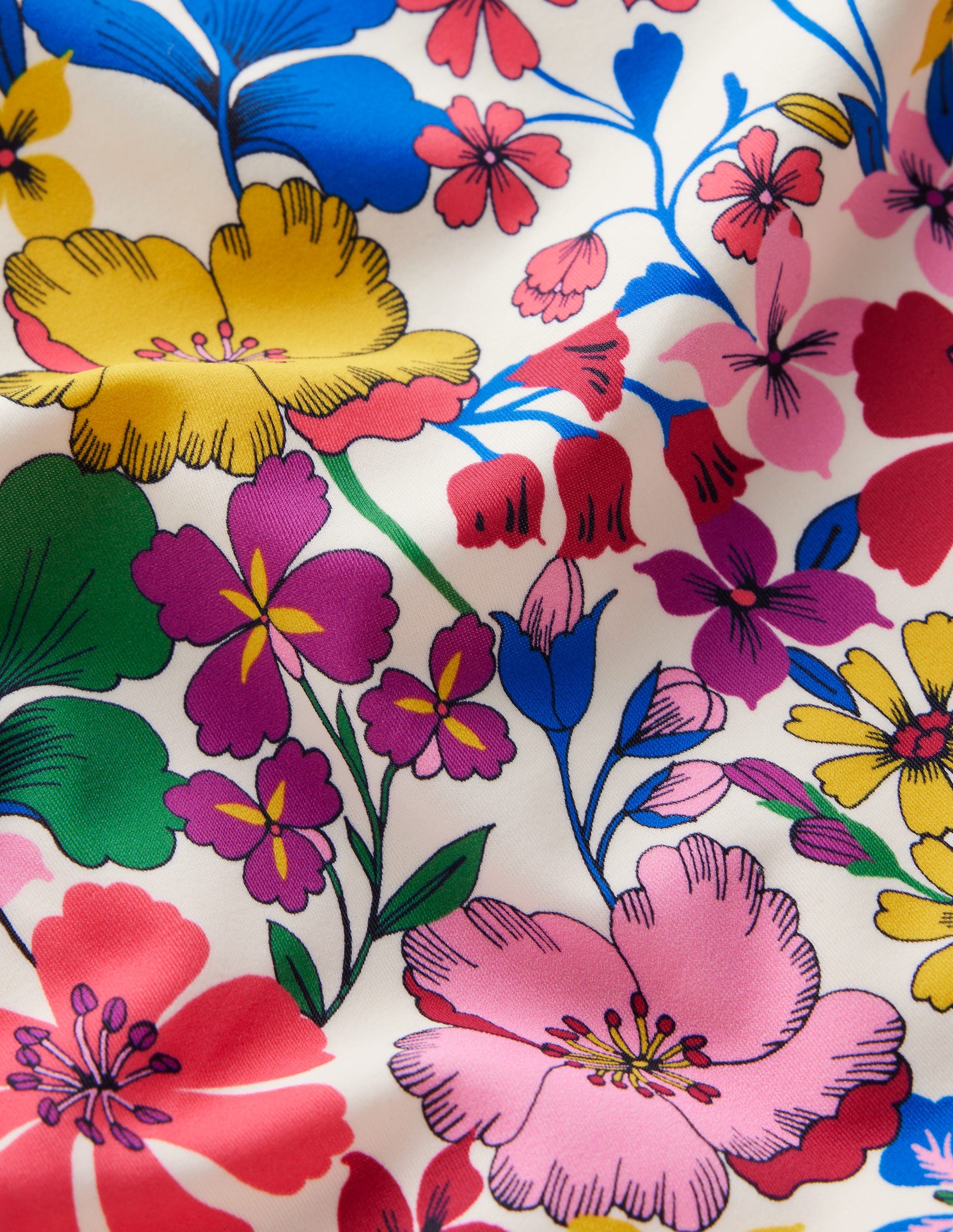 Ruched Tankini Set-Multi Rainbow Floral-3