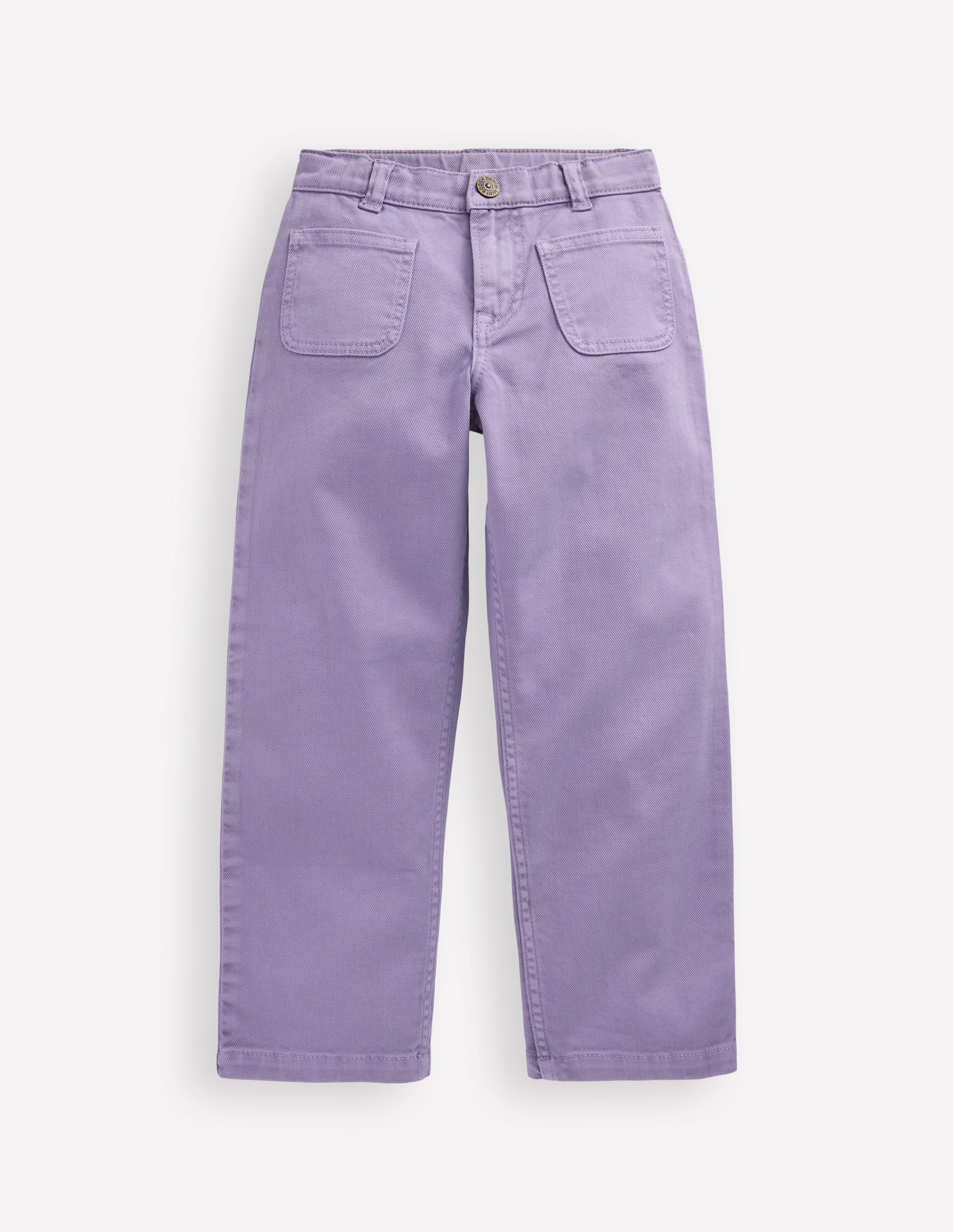 Patch Pocket Straight Jeans-Parma Violet Purple-1