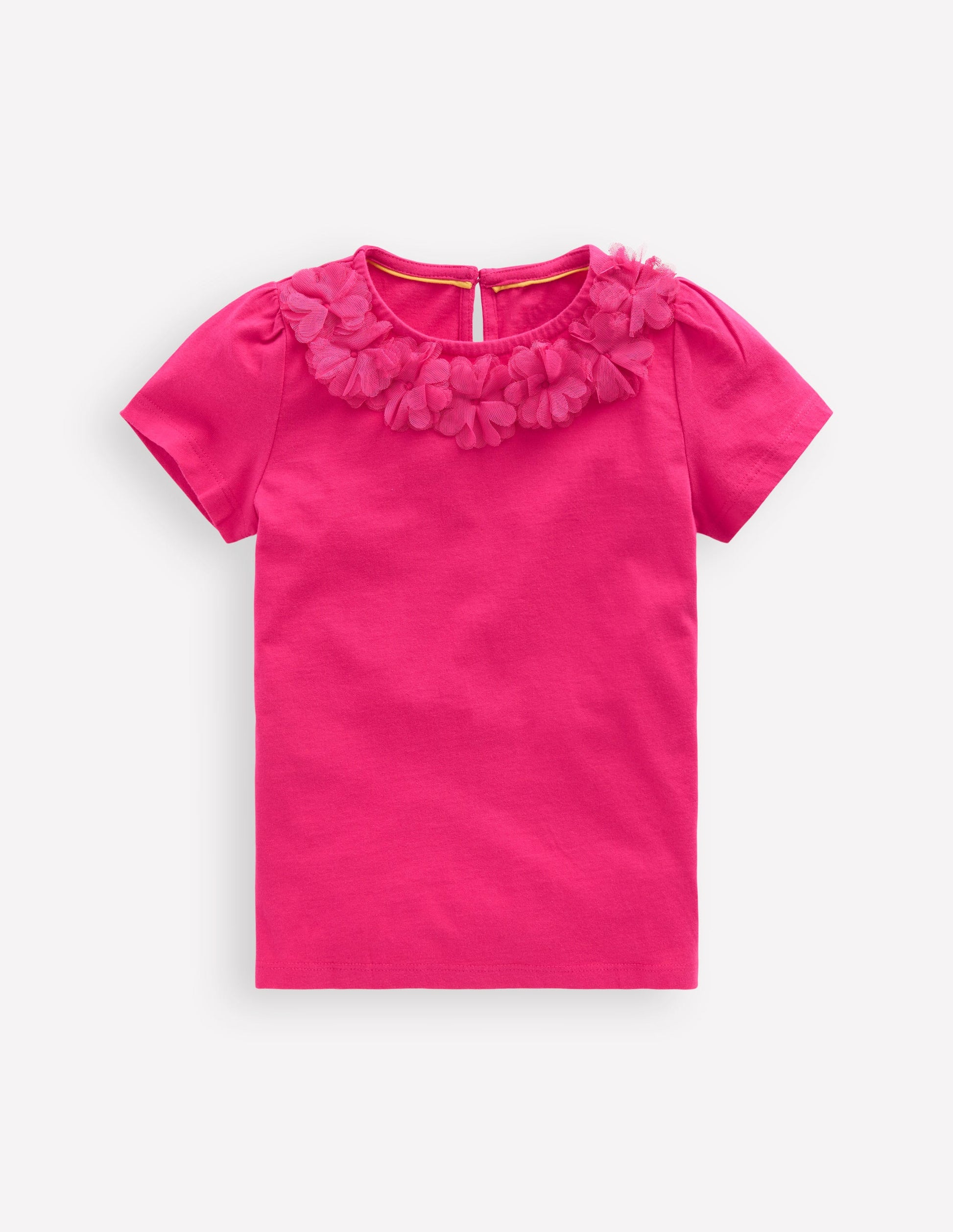 Flower Trim T-Shirt-Fandango-1