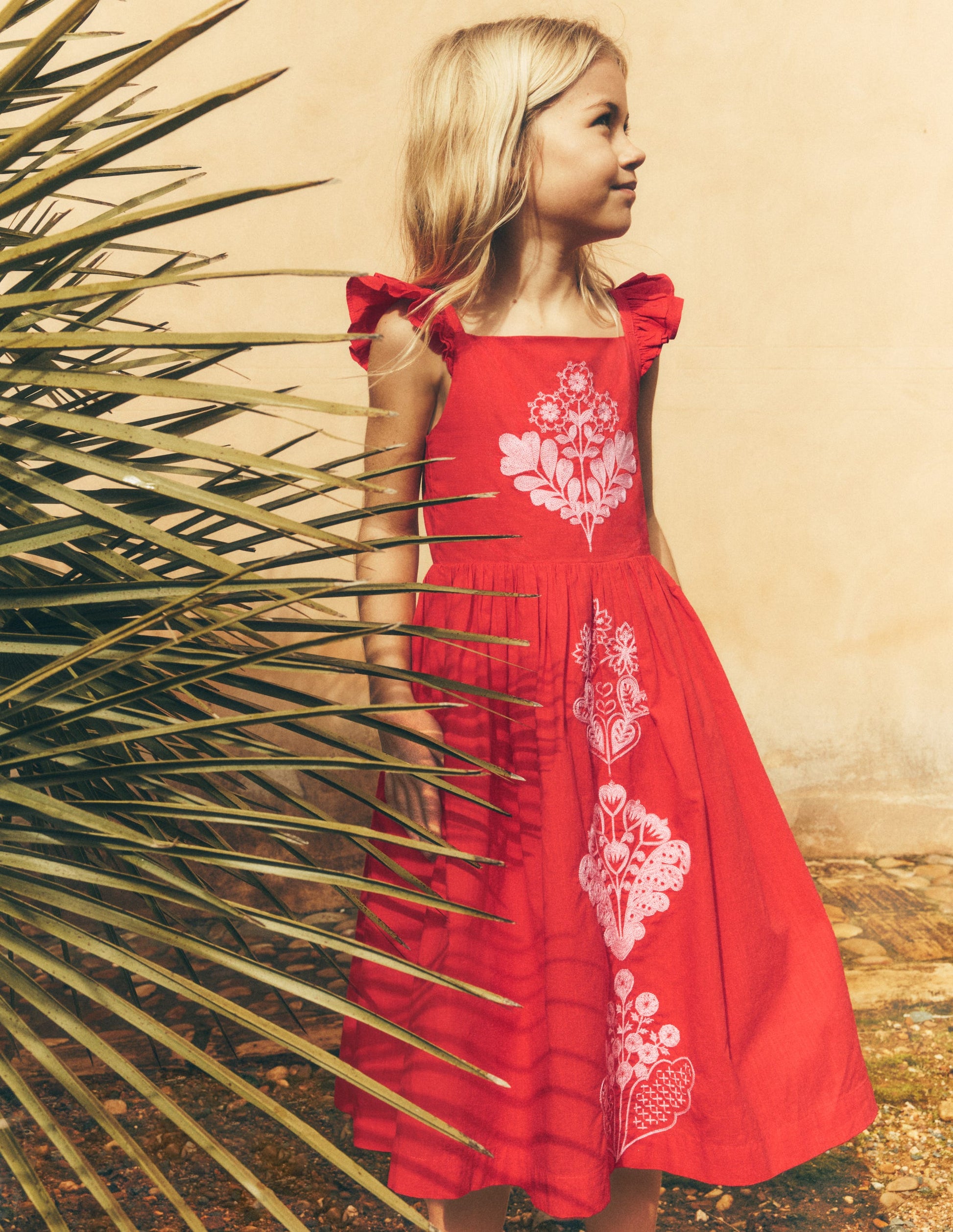Annalisa Twirly Sundress-Spicy Red Embroidery-1