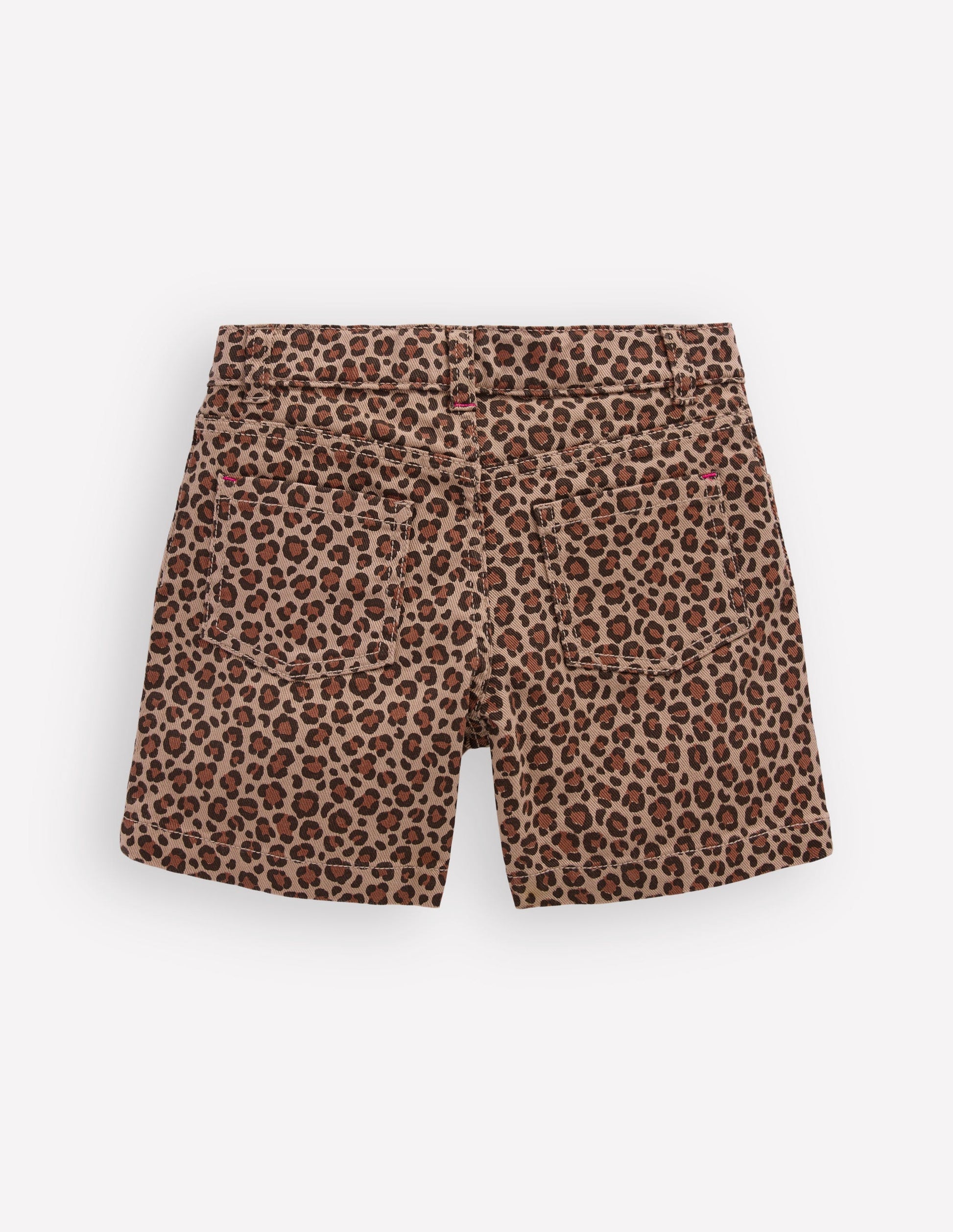 Denim Shorts-Leopard-2