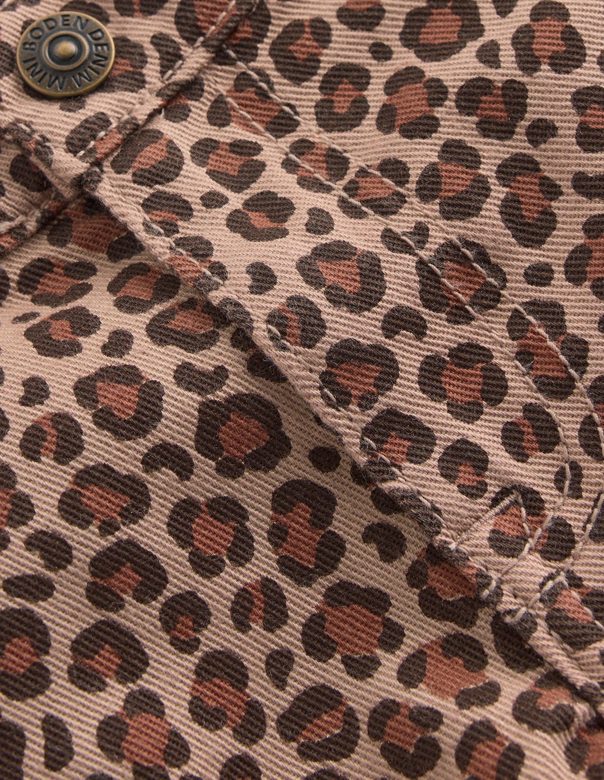 Denim Shorts-Leopard-3