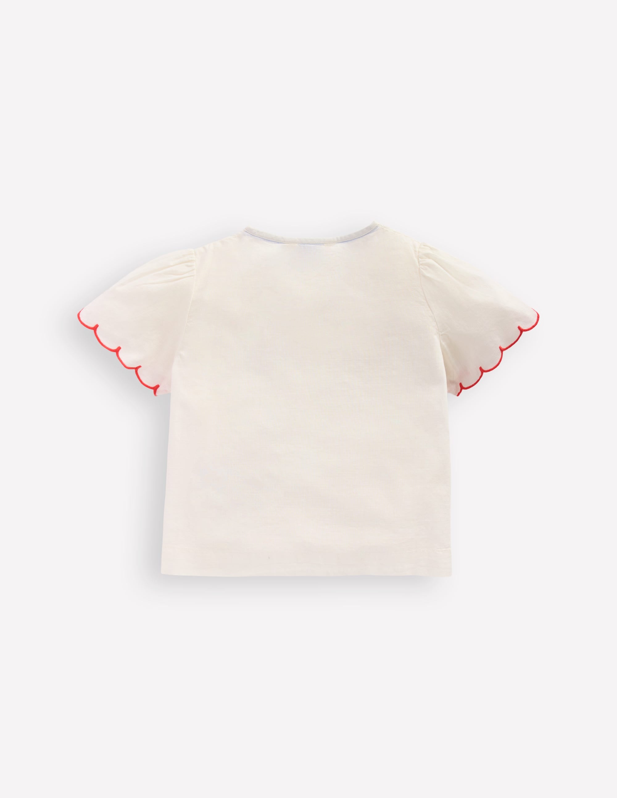 Button-through Blouse-Soft Ivory Embroidery - Image 2