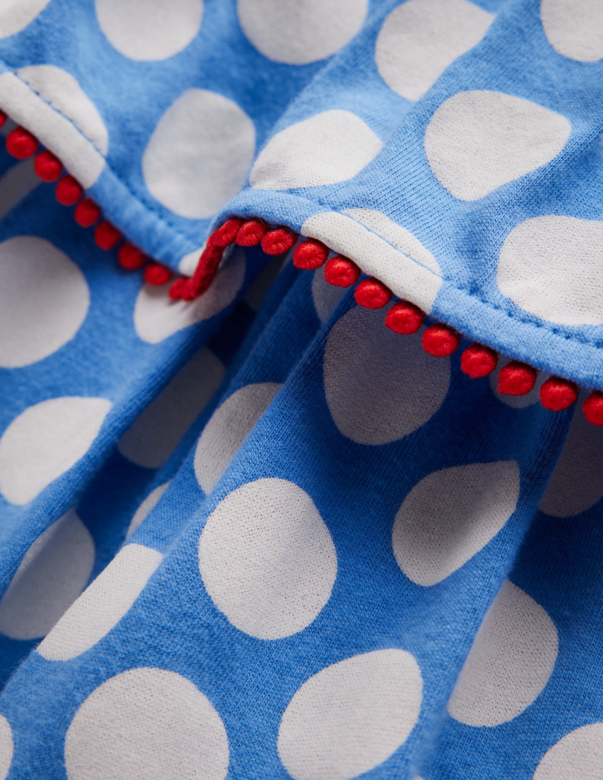 Tiered Jersey Sundress-Blue Spot - Image 3