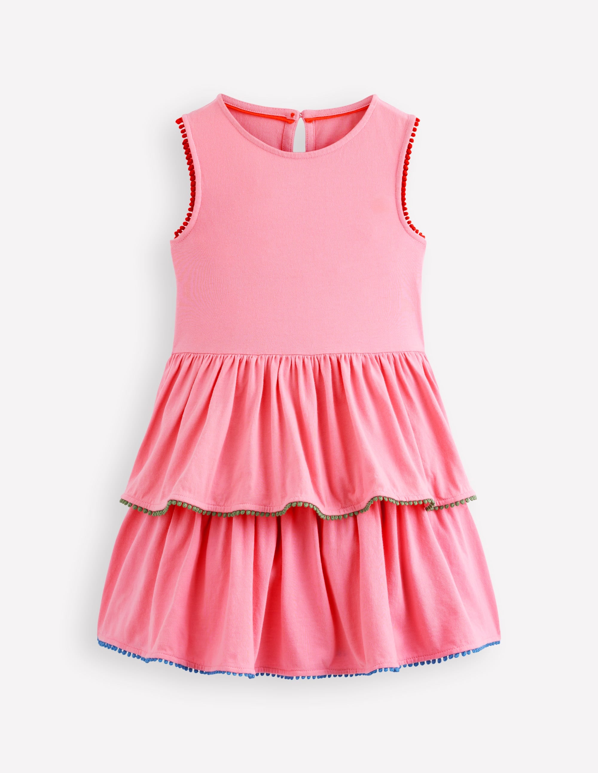 Tiered Jersey Sundress-Bubblegum Pink - Image 1