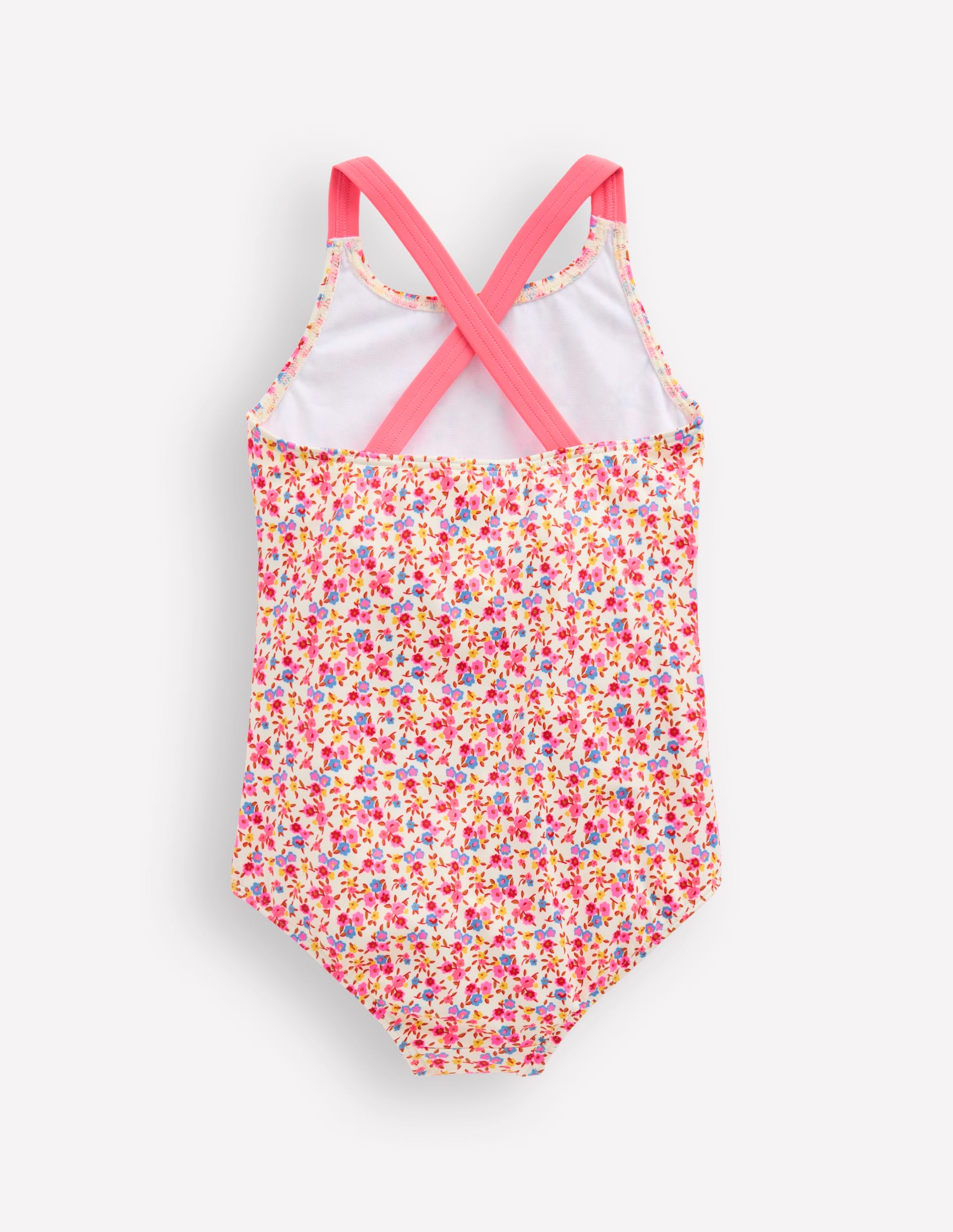 Cross-Back Printed Swimsuit-Papyrus Ditsy Floral - Image 2