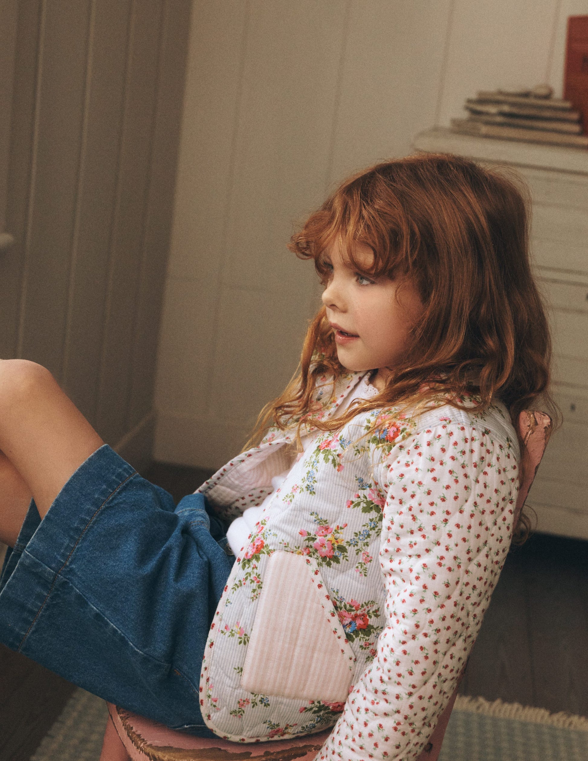 Reversible Quilted Jacket-Floral Hotch Potch-5