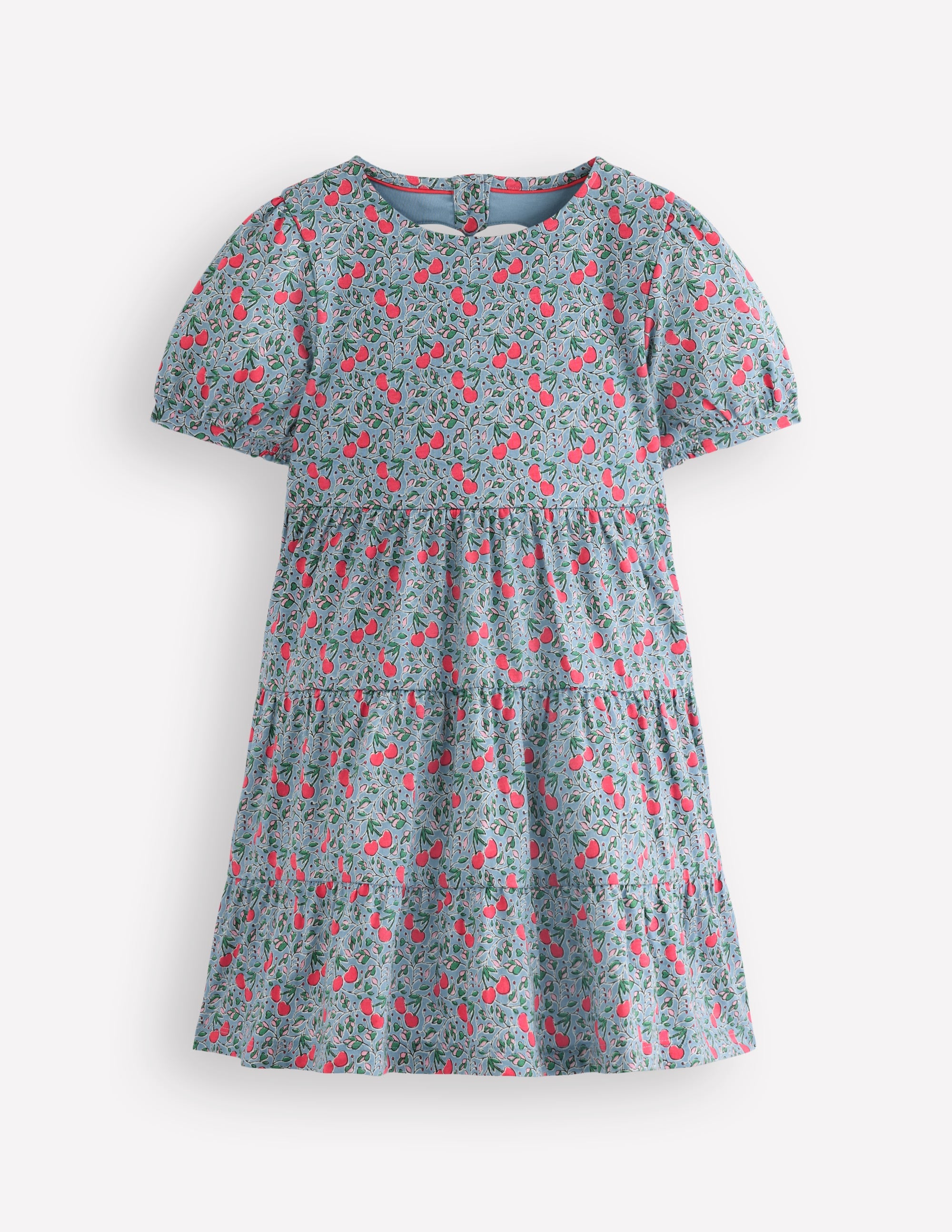 Heart Back Jersey Dress-Cherries - Image 1