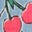 Heart Back Jersey Dress-Cherries